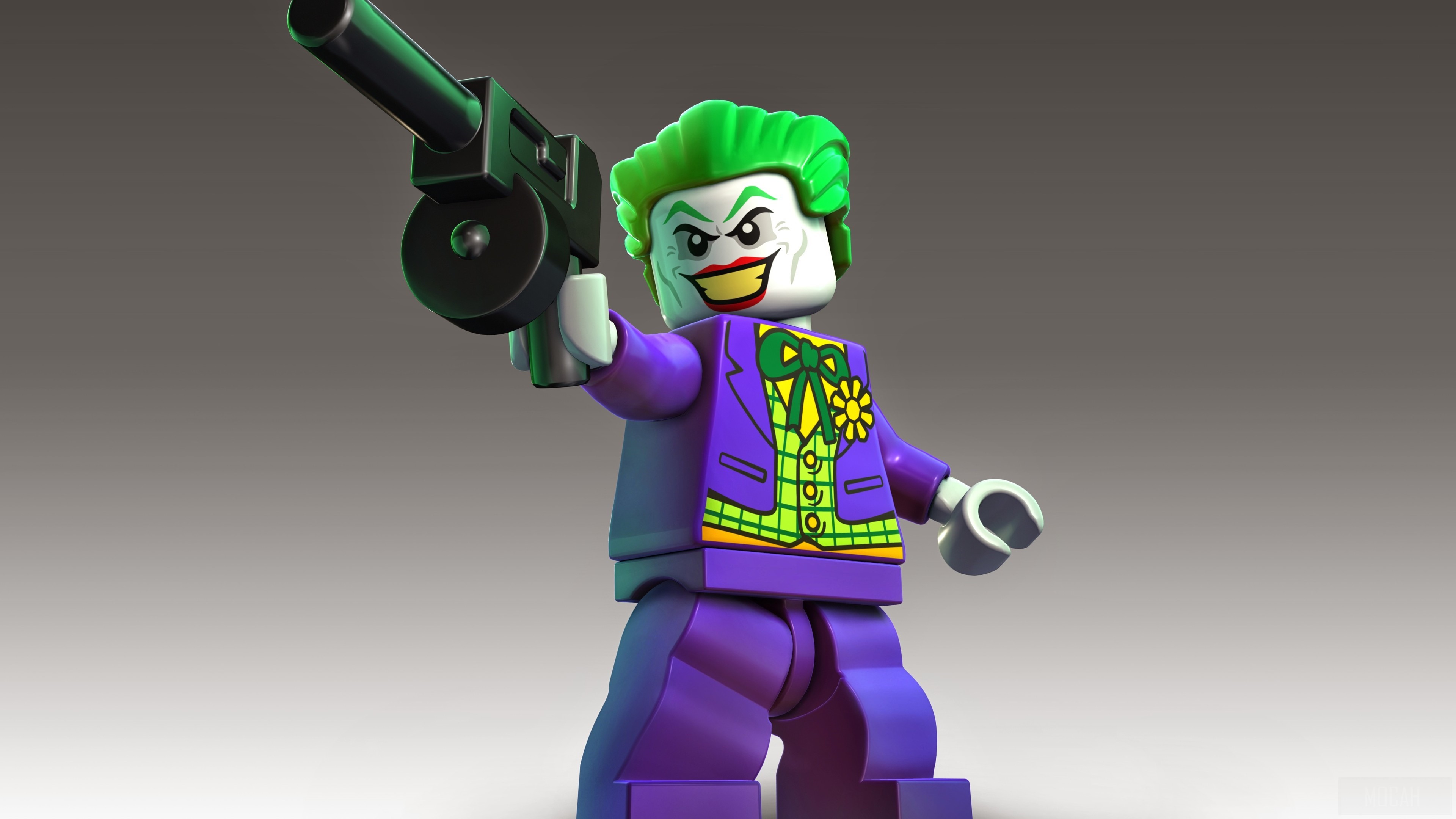 Lego Joker with Gun 4K HD Wallpaper