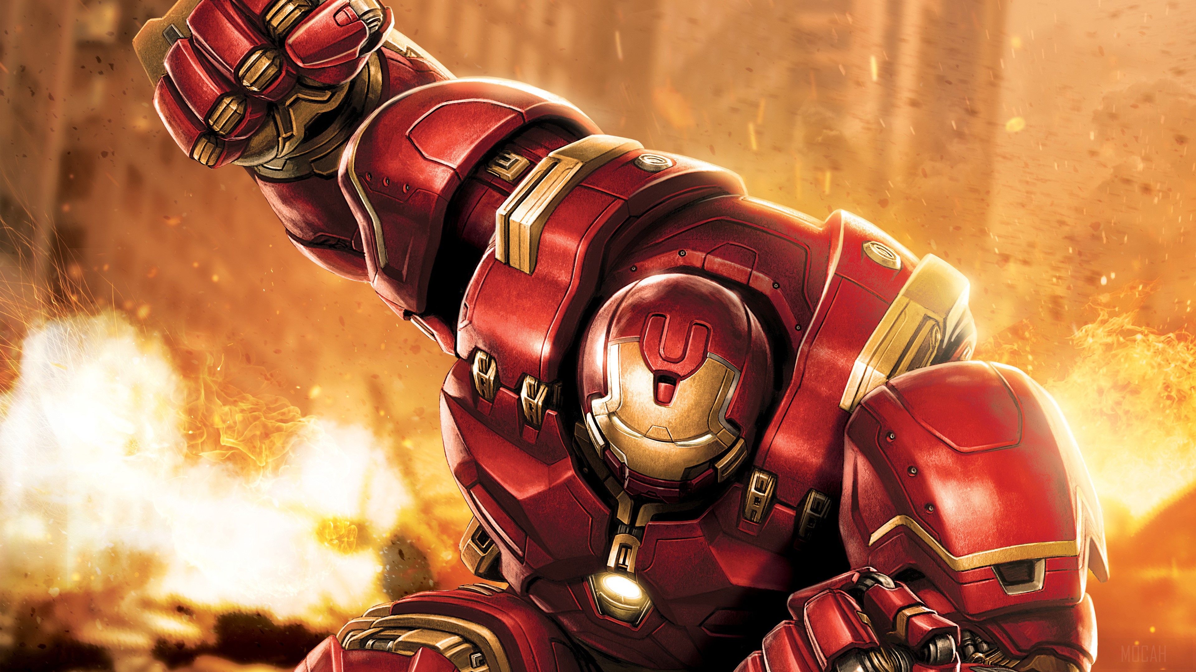 Hulkbuster Iron Man Artwork 4K HD Wallpaper