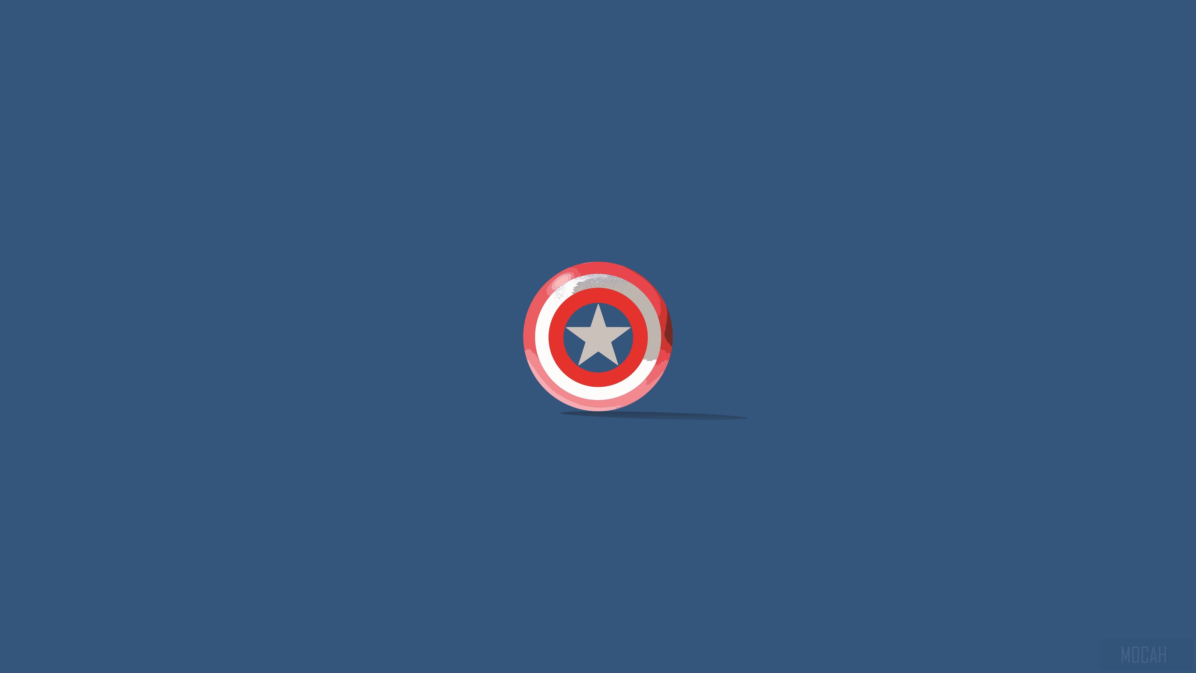 Captain America Shield Minimalism HD Wallpaper