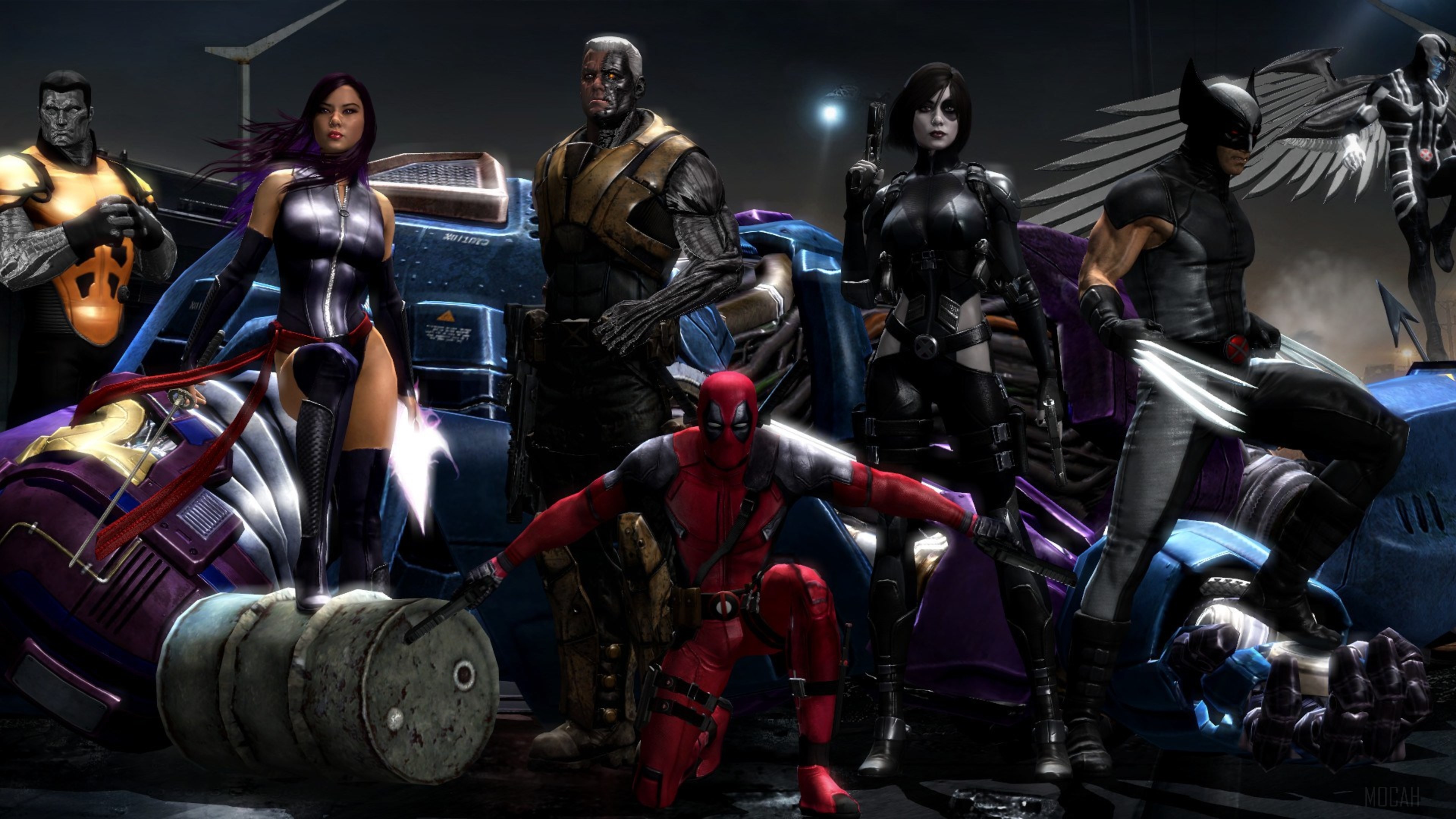 Deadpool and X-Force from Marvel Comics 4K HD Wallpaper