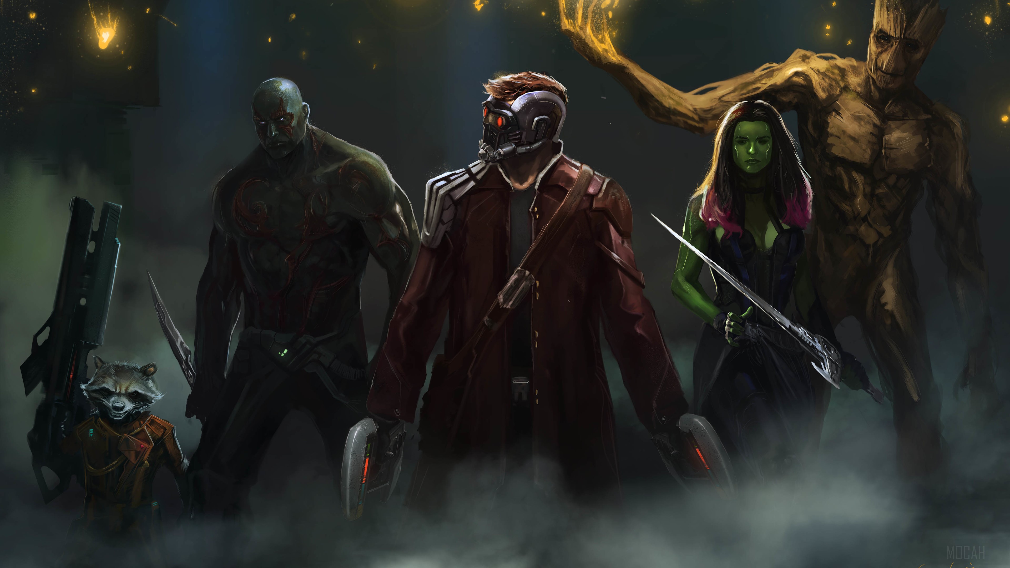 Guardians of the Galaxy 4K Artwork HD Wallpaper