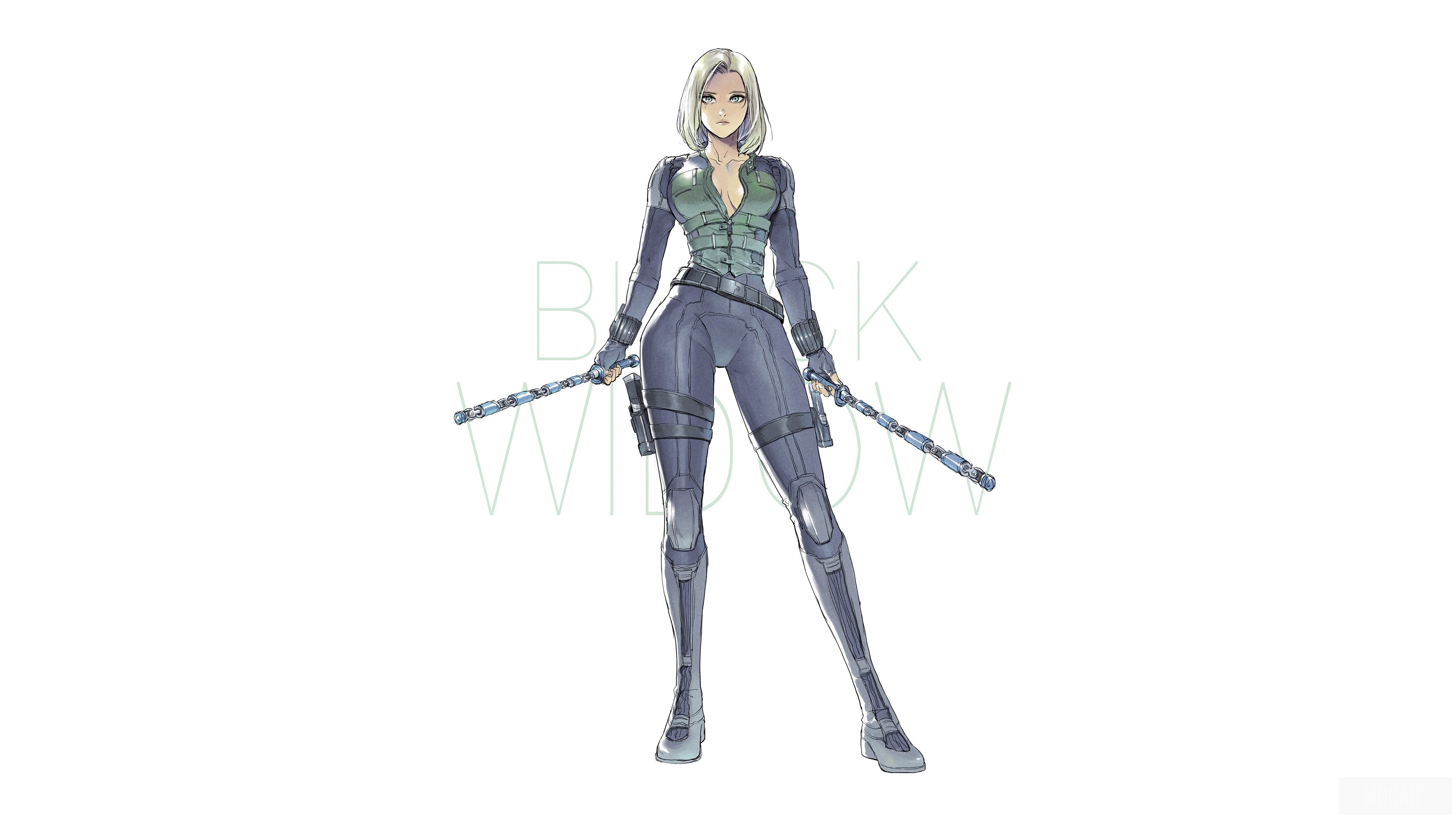 Black Widow from Avengers Infinity War Artwork 4K HD Wallpaper