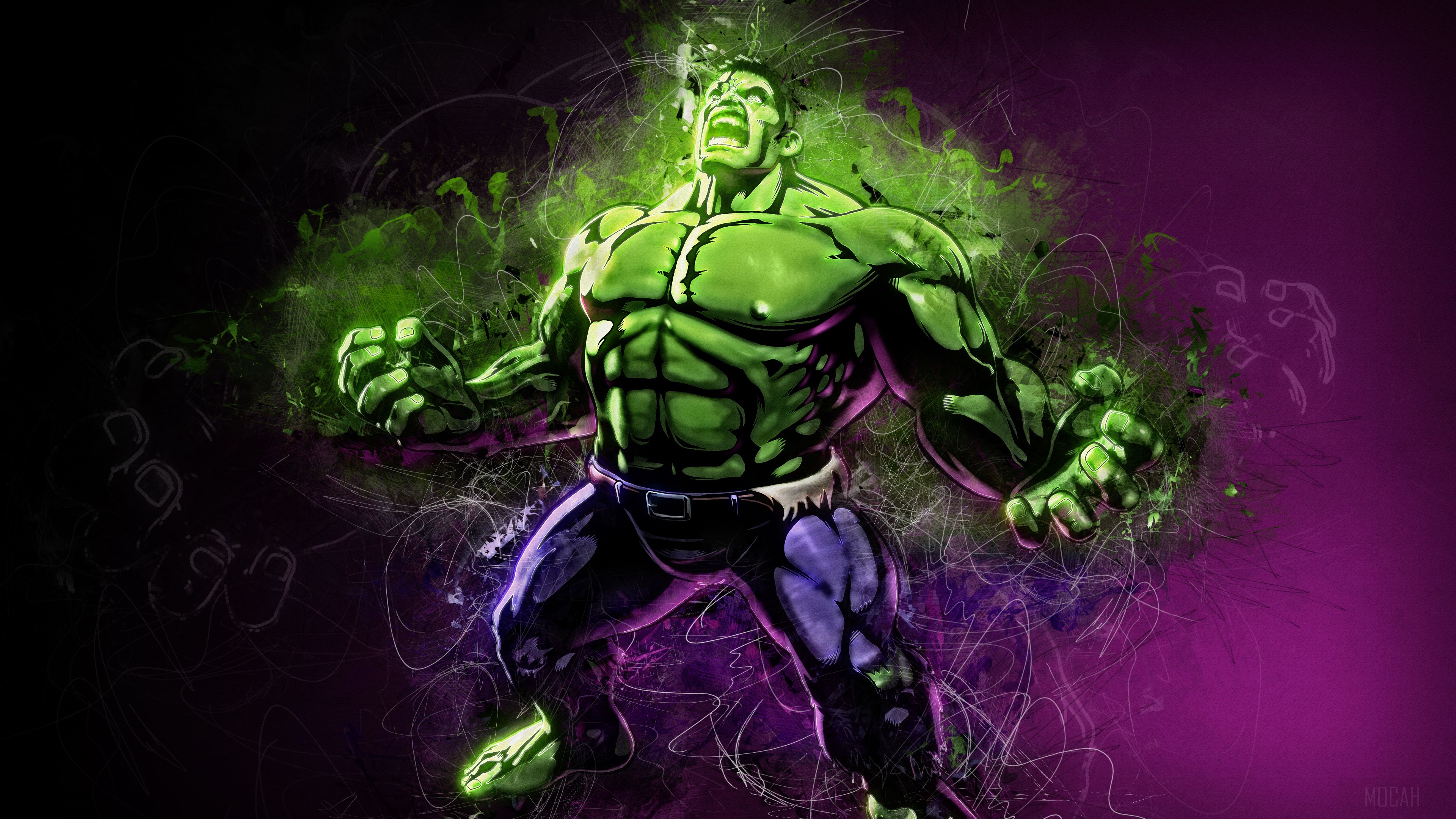 Hulk Artwork HD Wallpaper