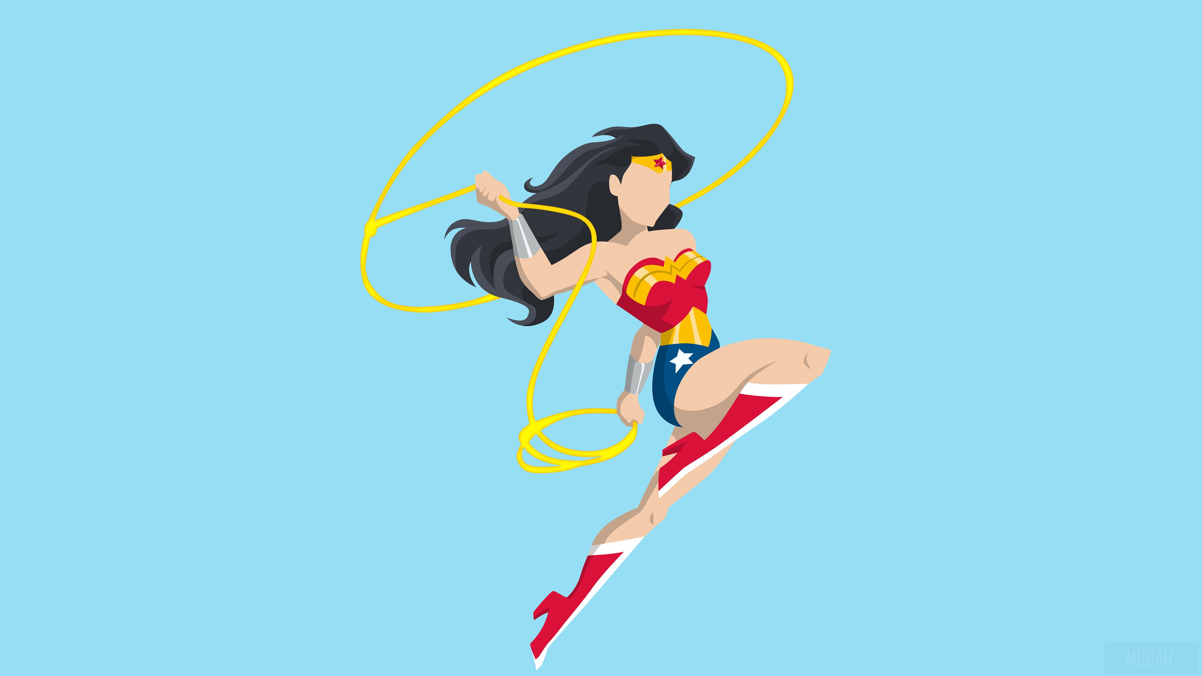 Wonder Woman with Lasso HD Wallpaper