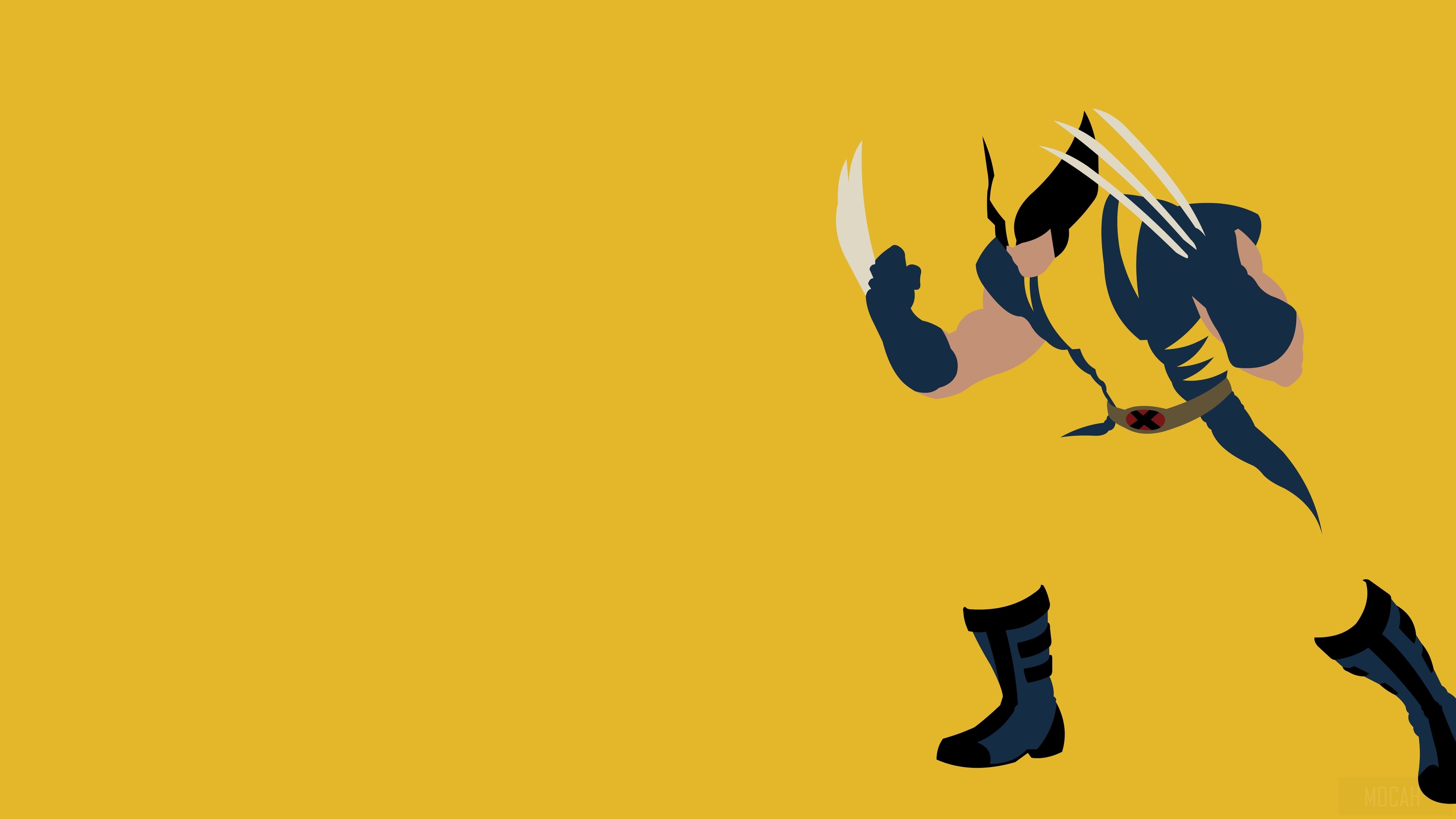 Wolverine from X-Men Minimalism 4K HD Wallpaper