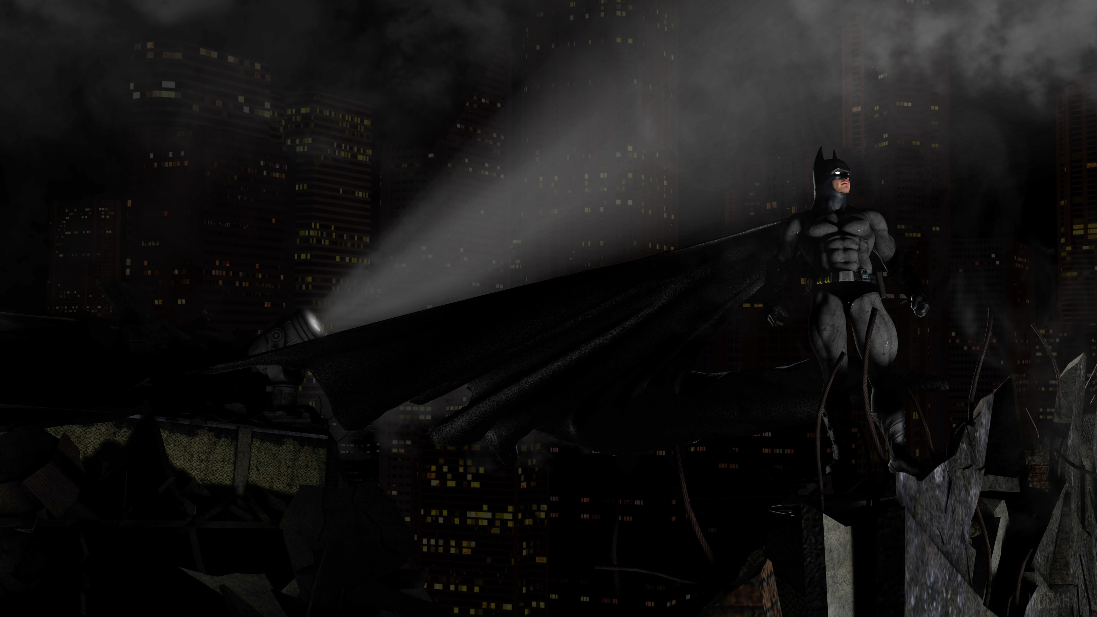 Batman from Gotham 4K HD Wallpaper