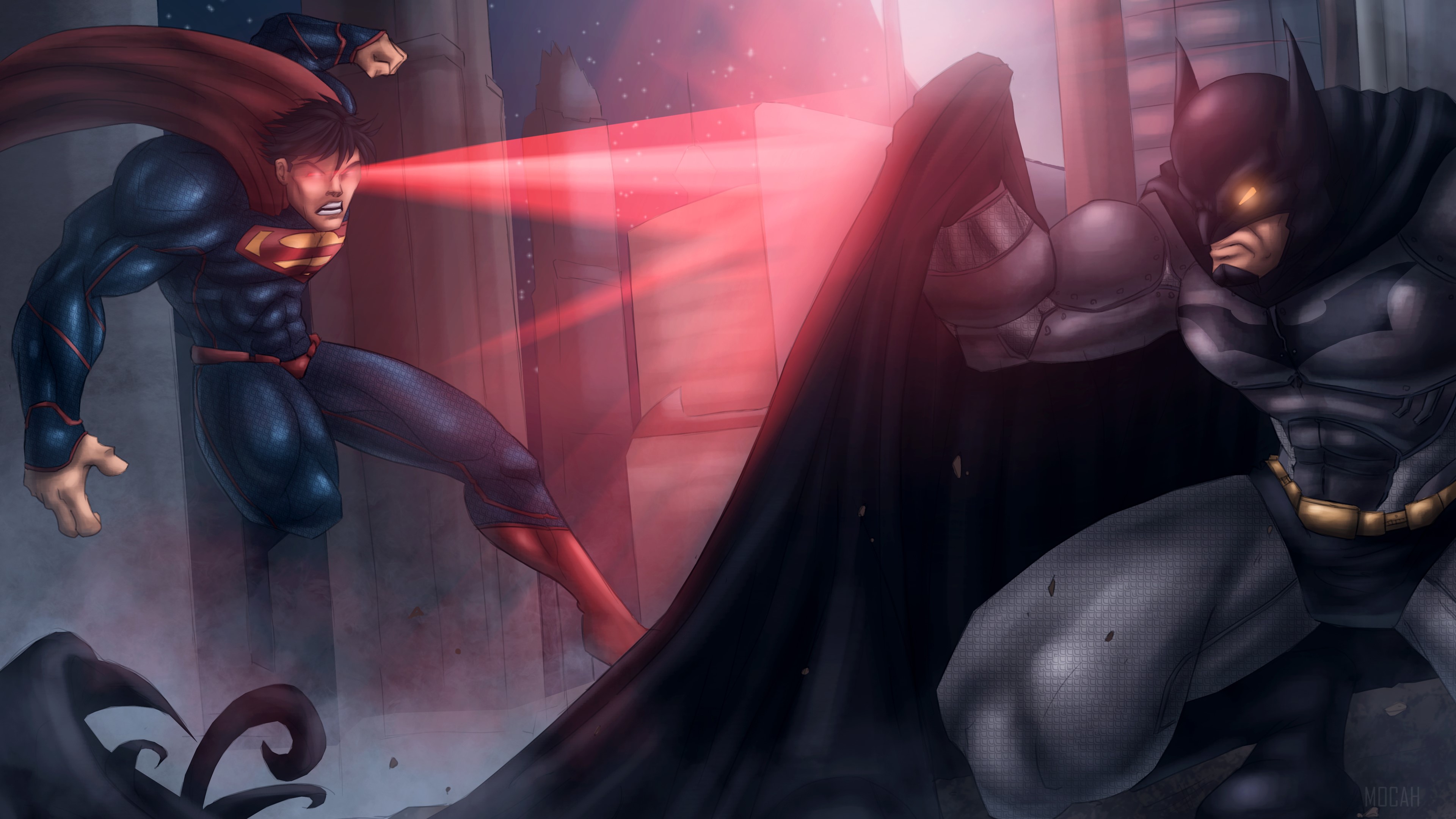 Superman vs Batman 4K Artwork HD Wallpaper