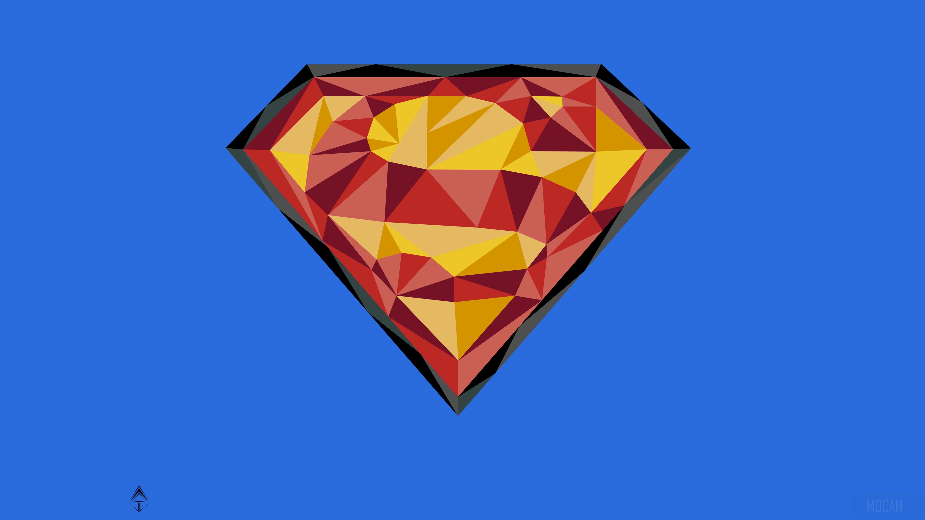 Superman Logo 4K Art HD Wallpaper