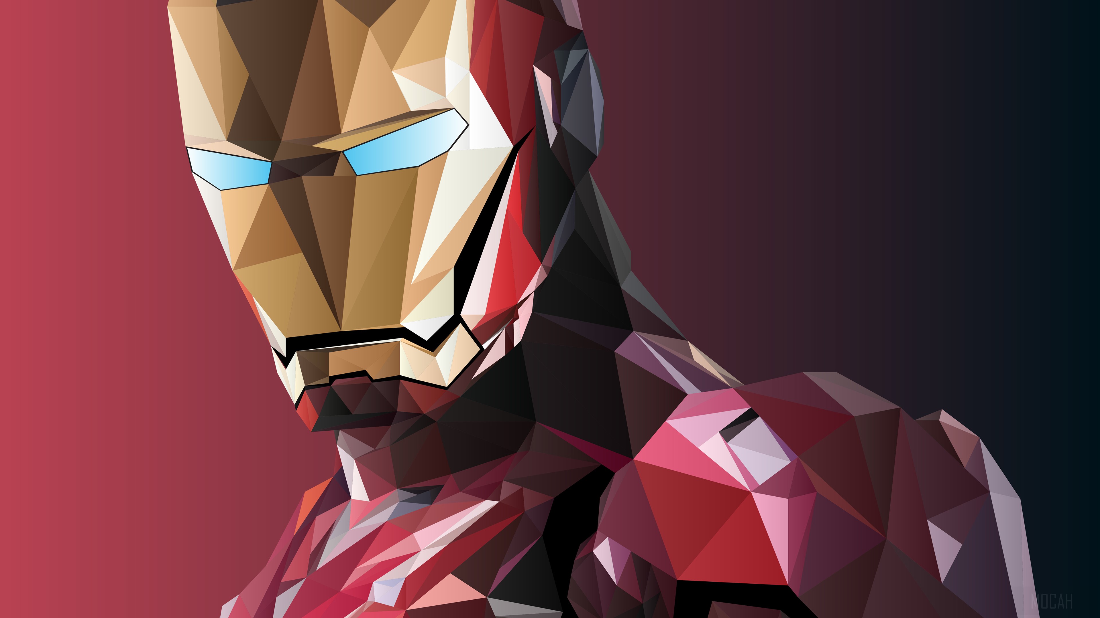 Iron Man Facets HD Wallpaper