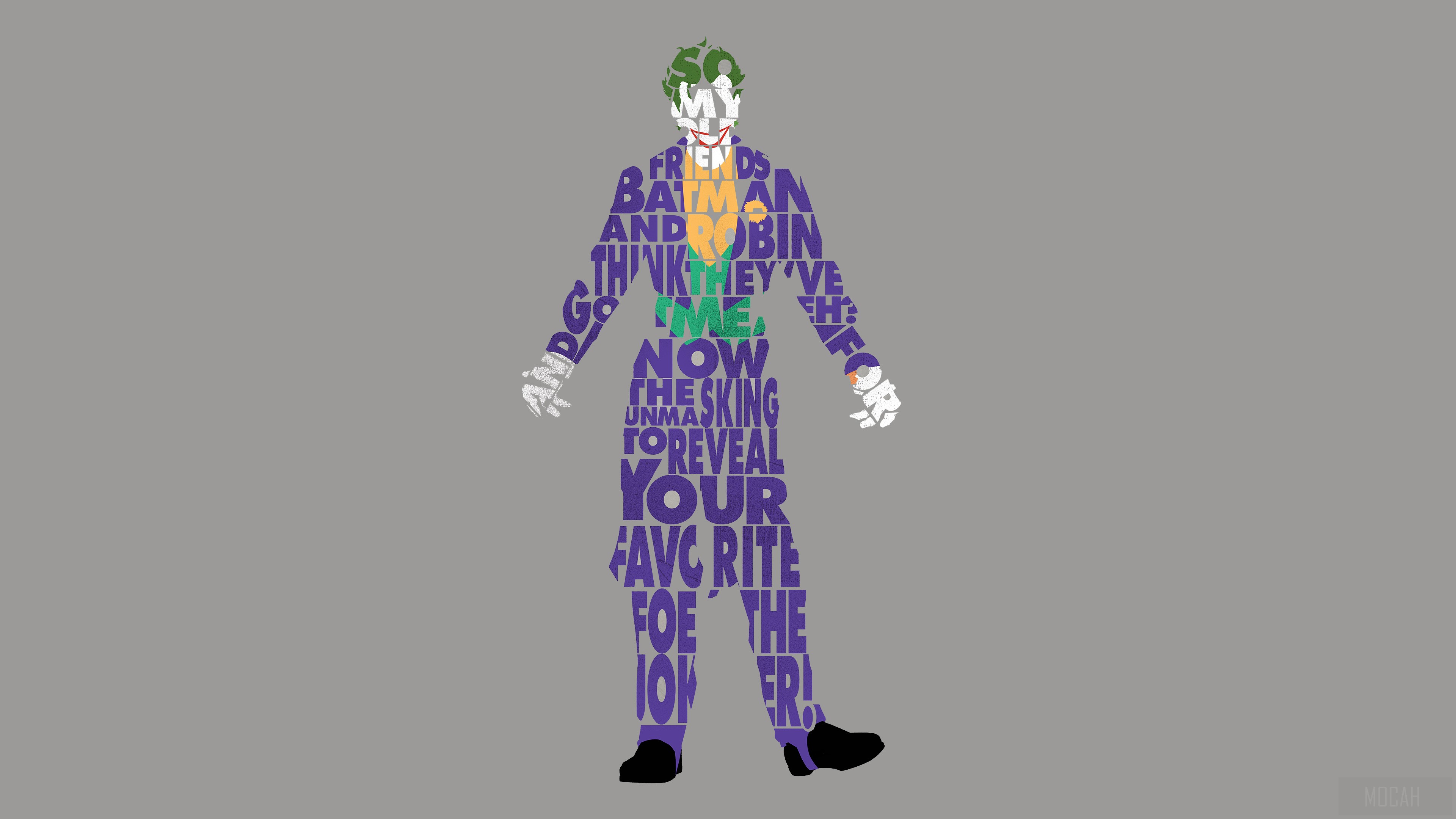 Joker Typography HD Wallpaper