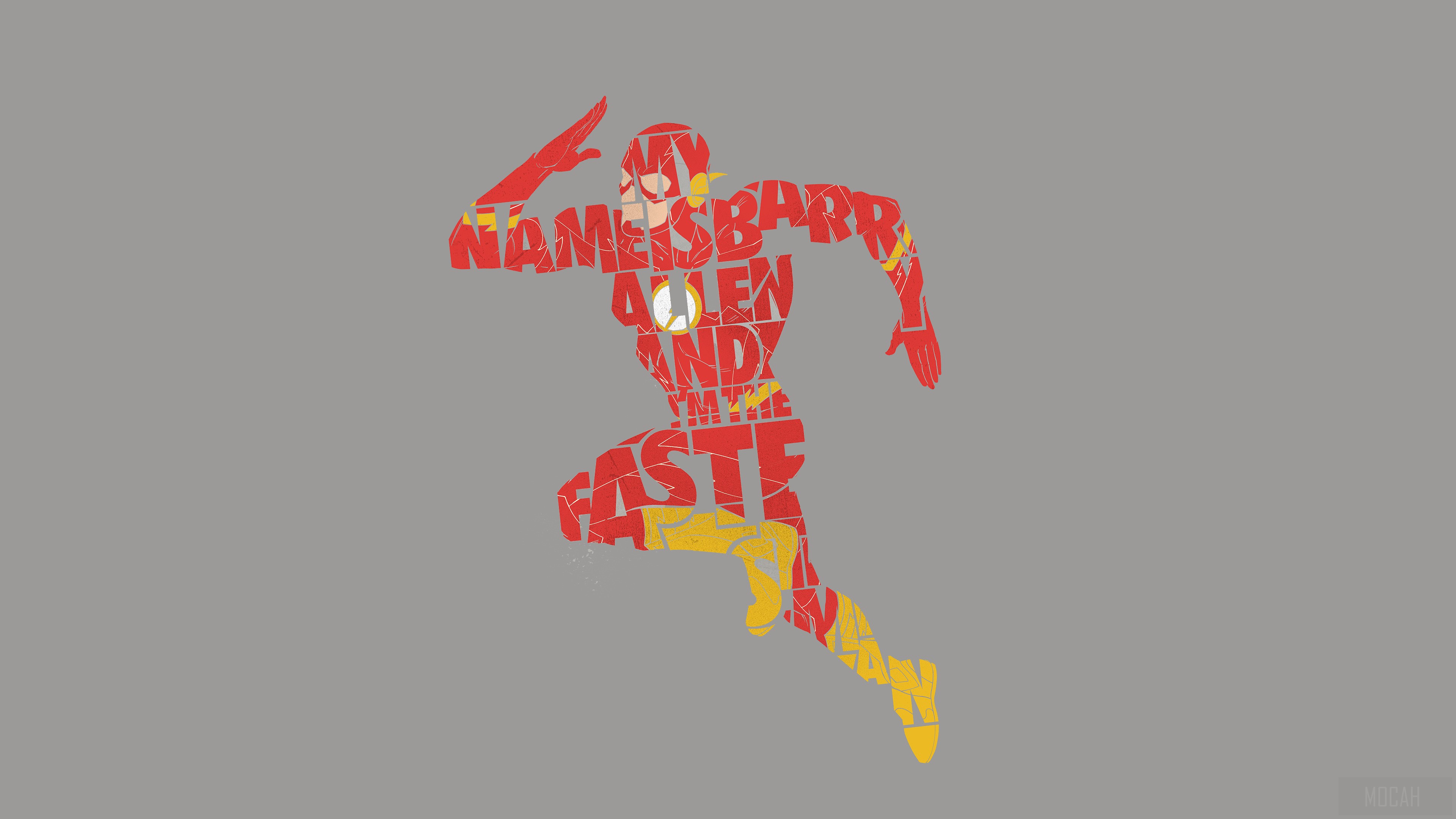 The Flash Typography 4K HD Wallpaper