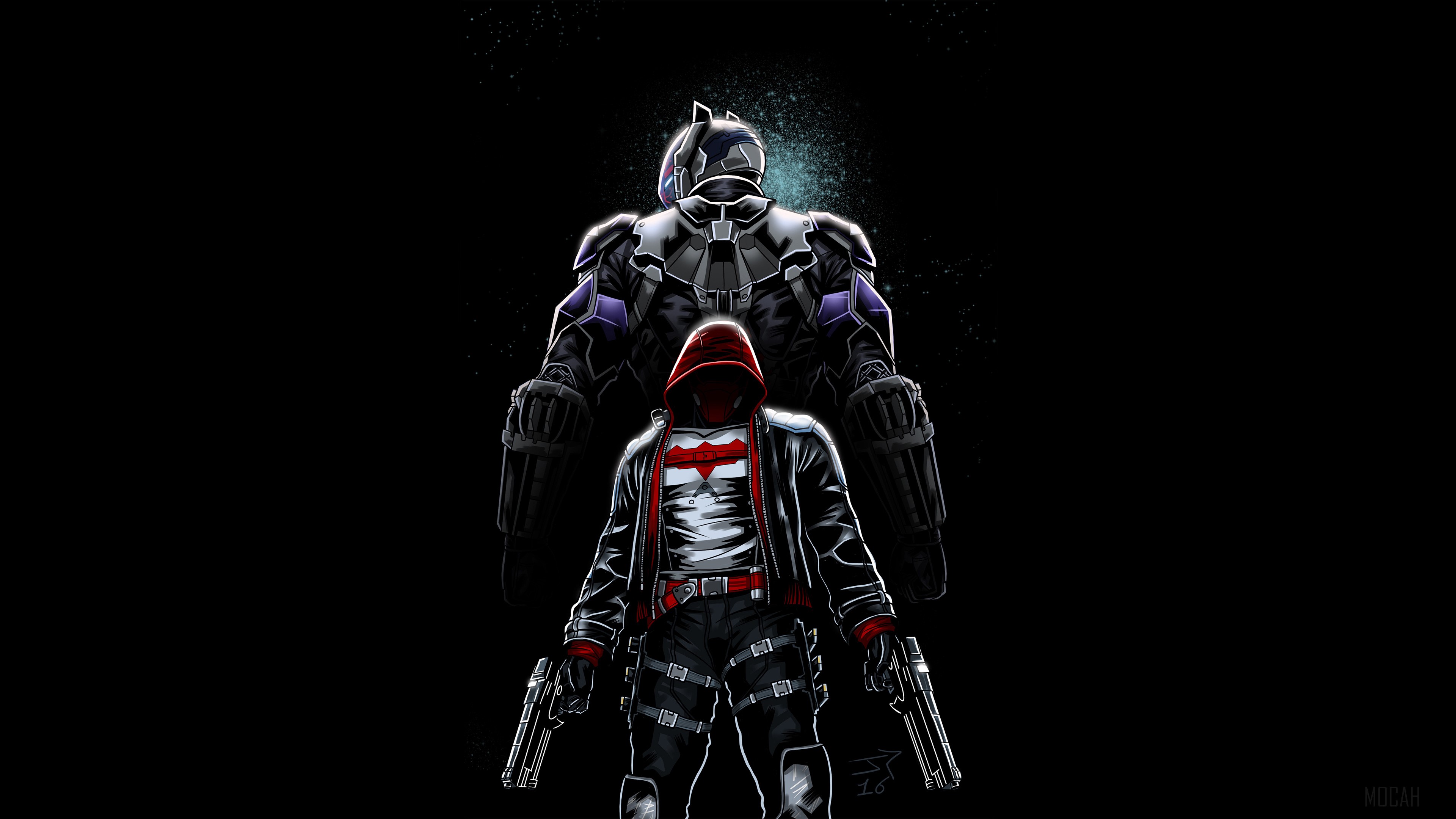 Red Hood and Arkham Knight from Batman Arkham Knight 4K HD Wallpaper