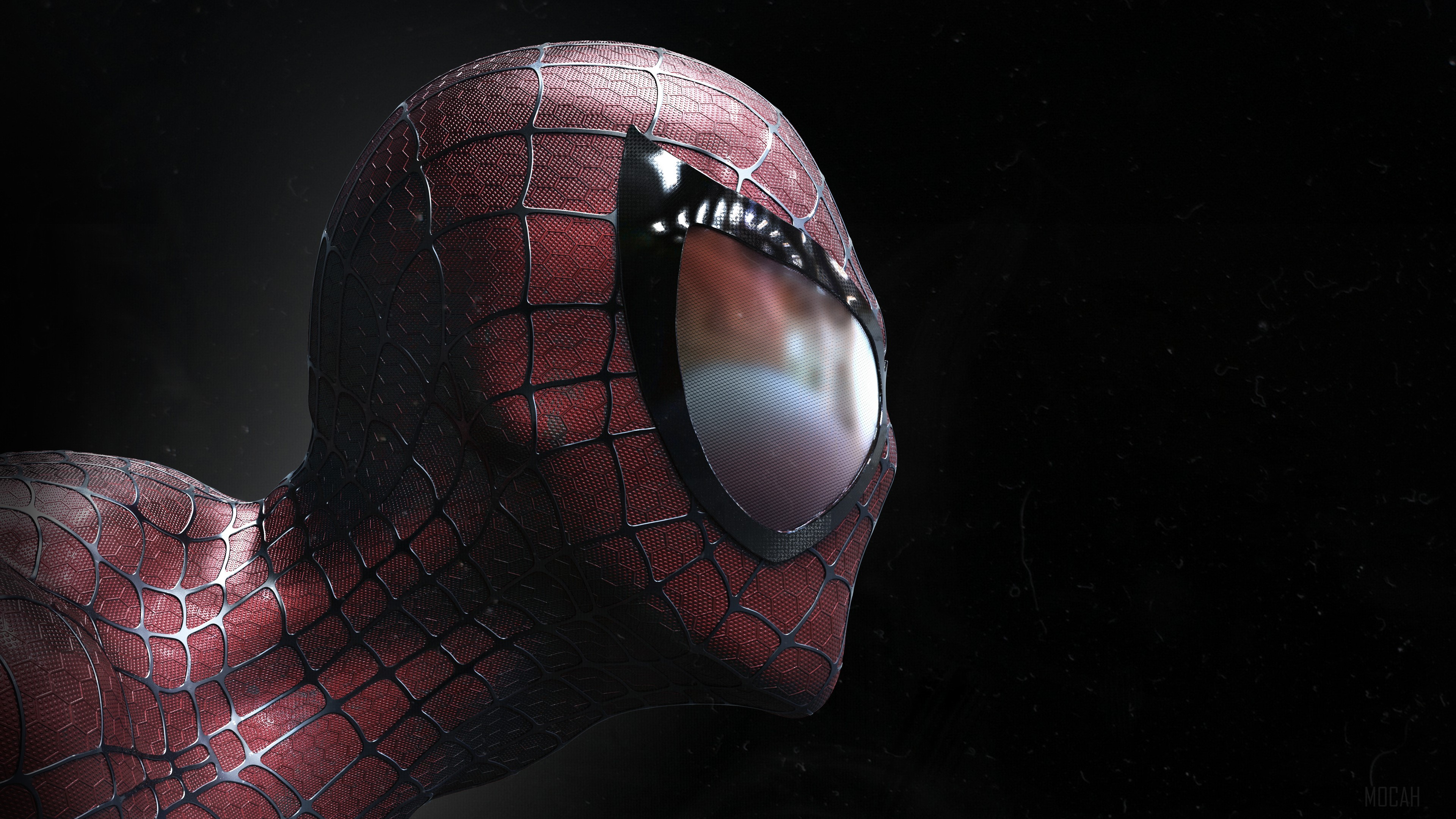 Spiderman Closeup Artwork HD Wallpaper