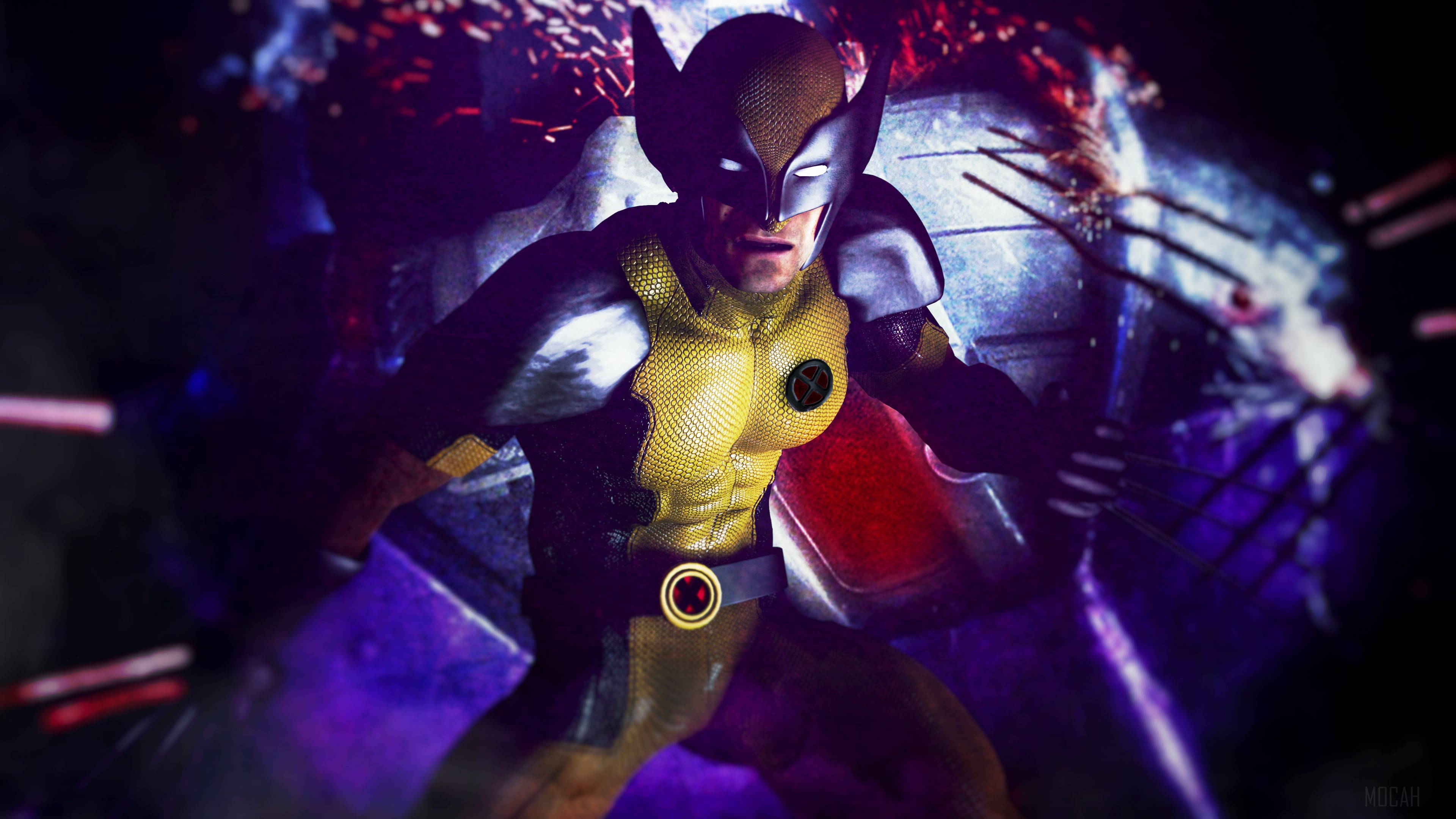 Wolverine with Claws 4K HD Wallpaper