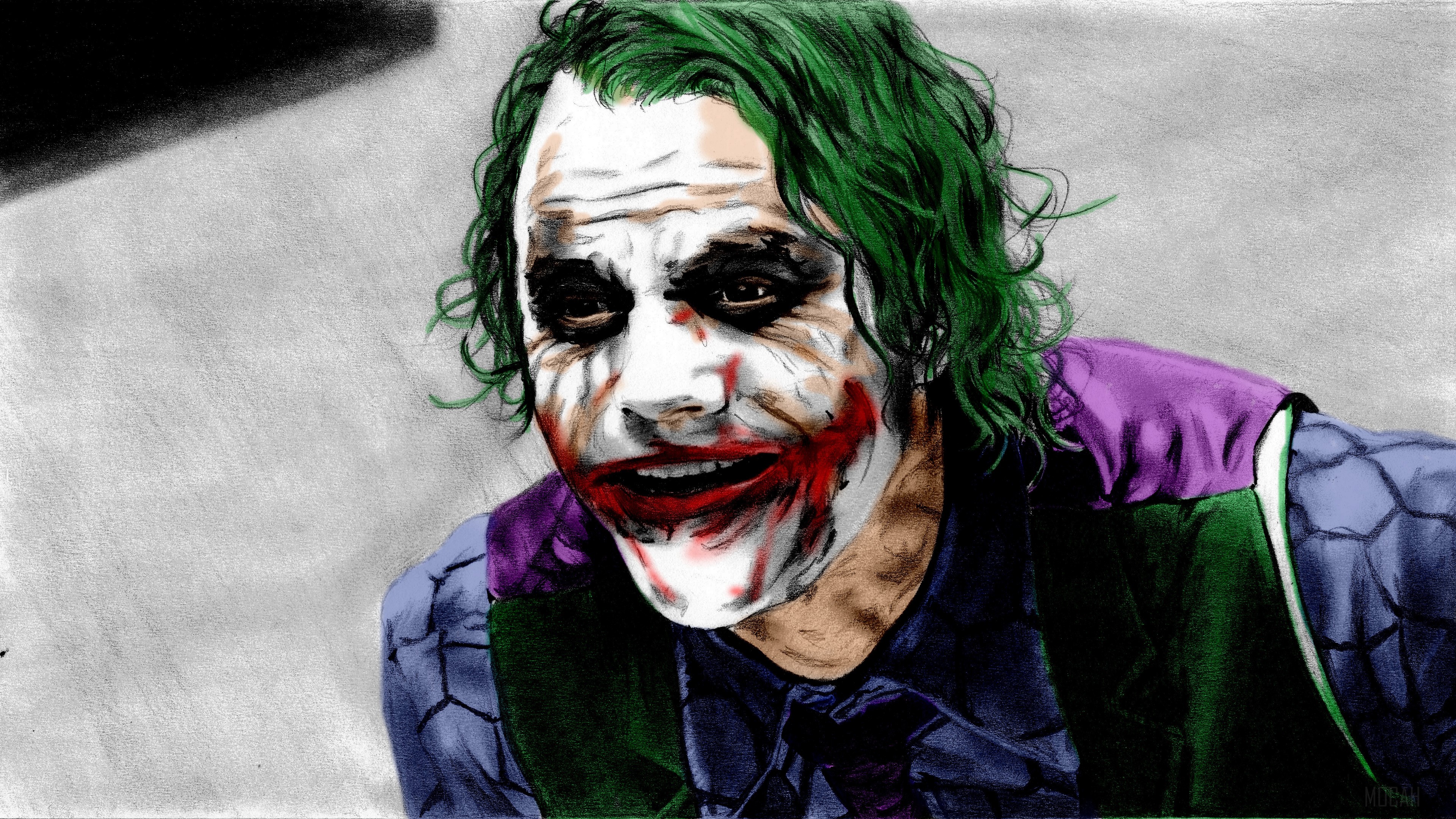 The Joker from The Dark Knight 4K HD Wallpaper