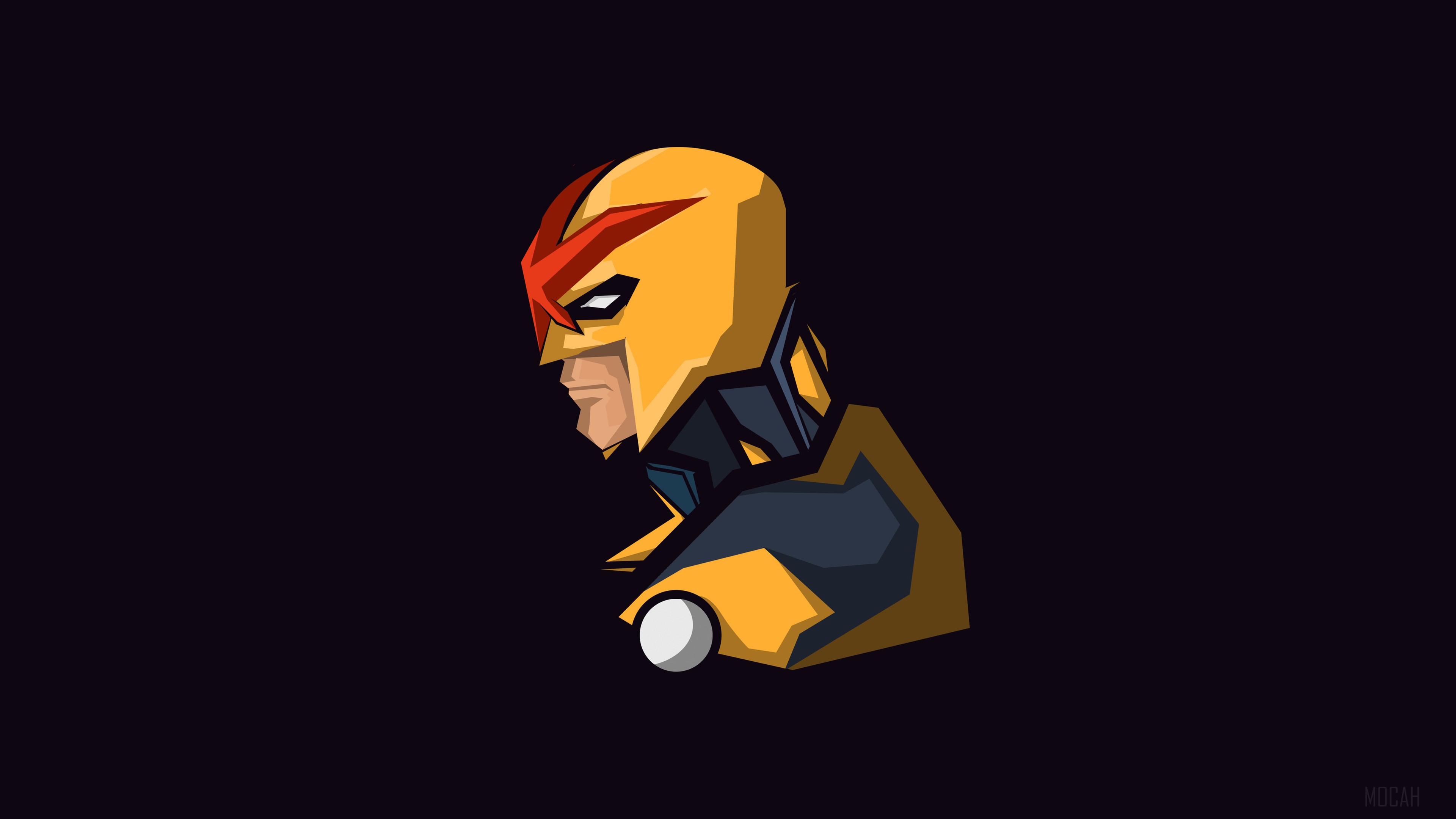 Nova from Marvel Comics Minimalism 4K HD Wallpaper