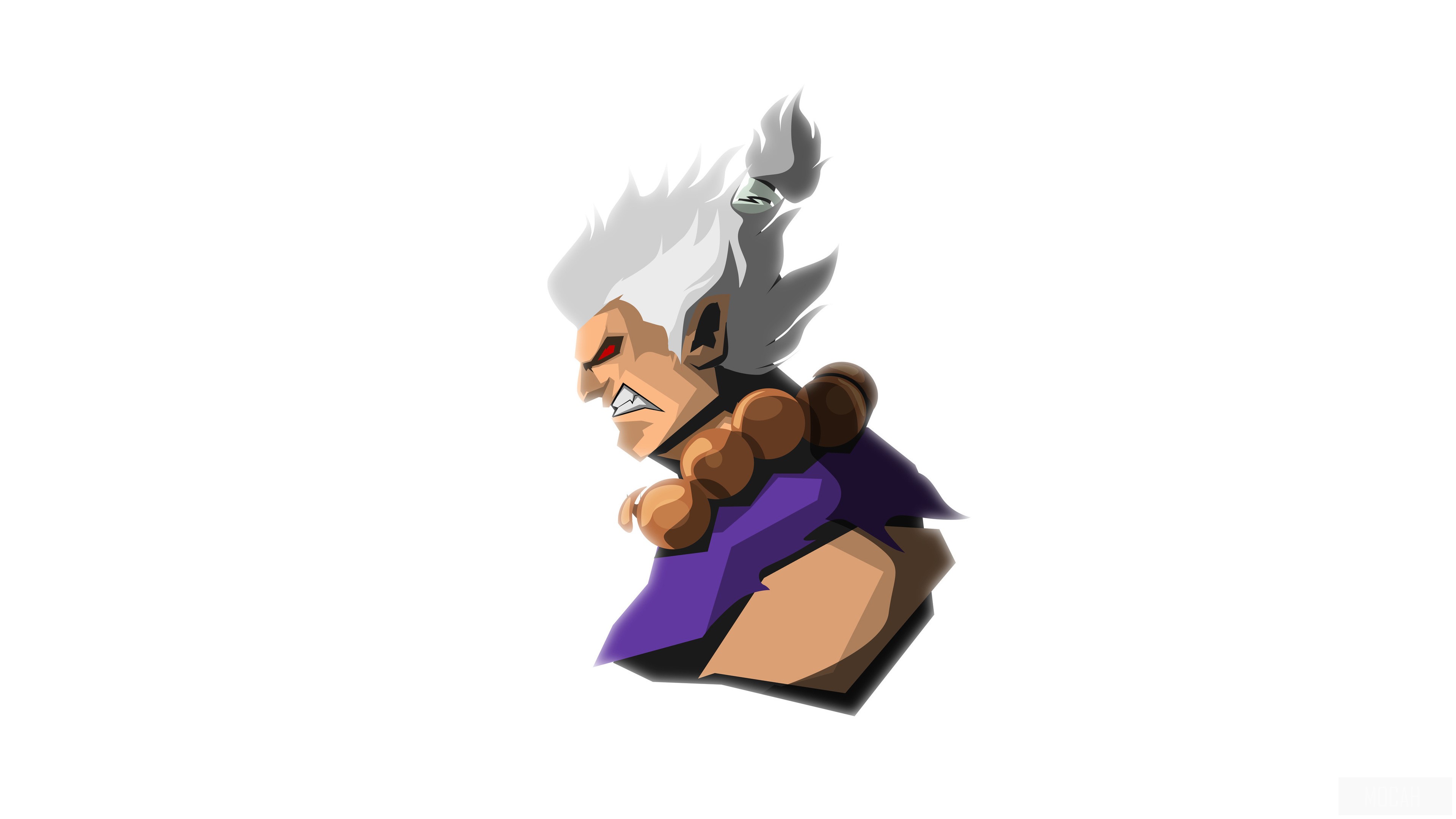Akuma from Street Fighter V Minimalism 4K HD Wallpaper