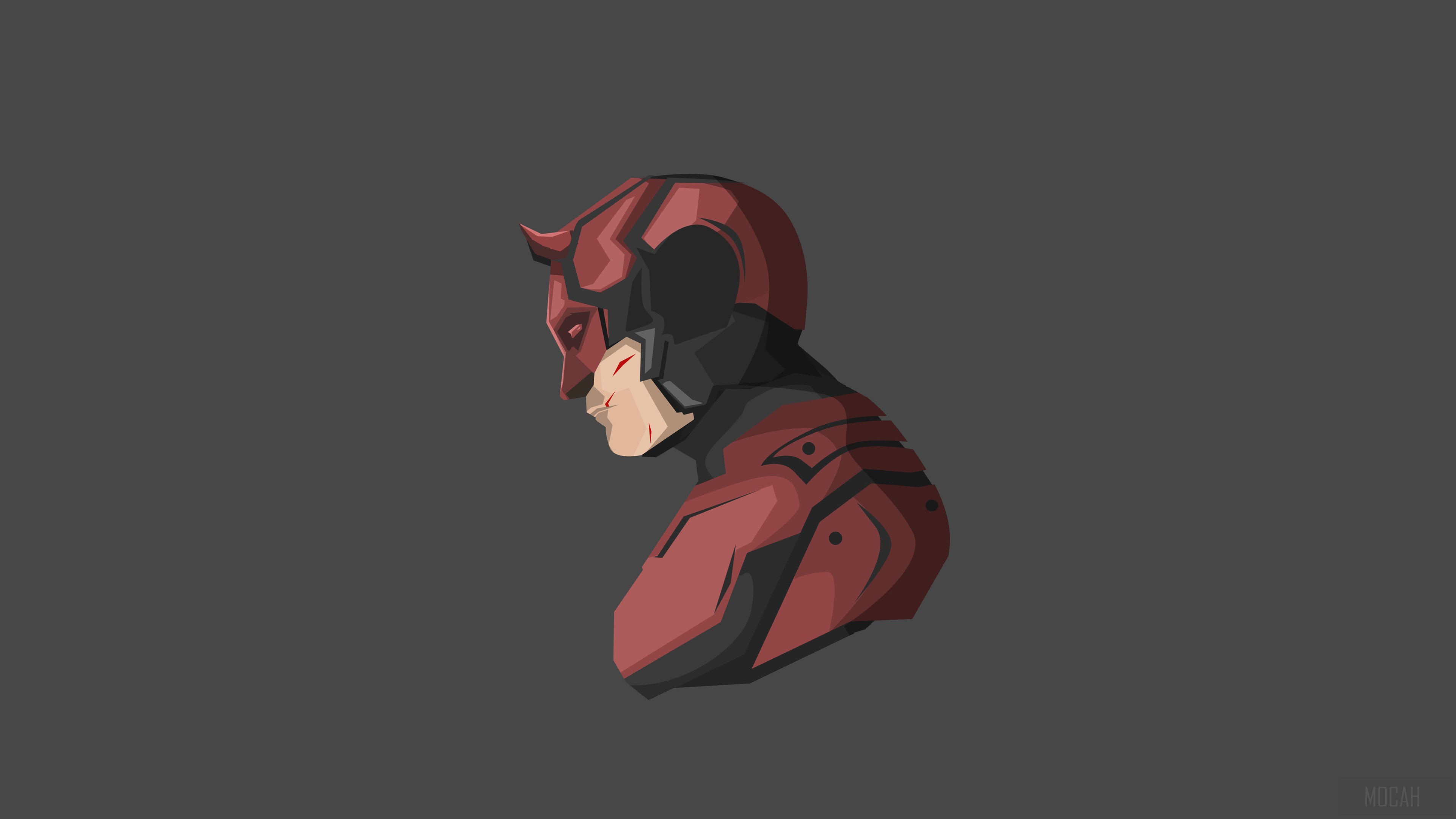 Daredevil from Marvel Minimalism 4K HD Wallpaper