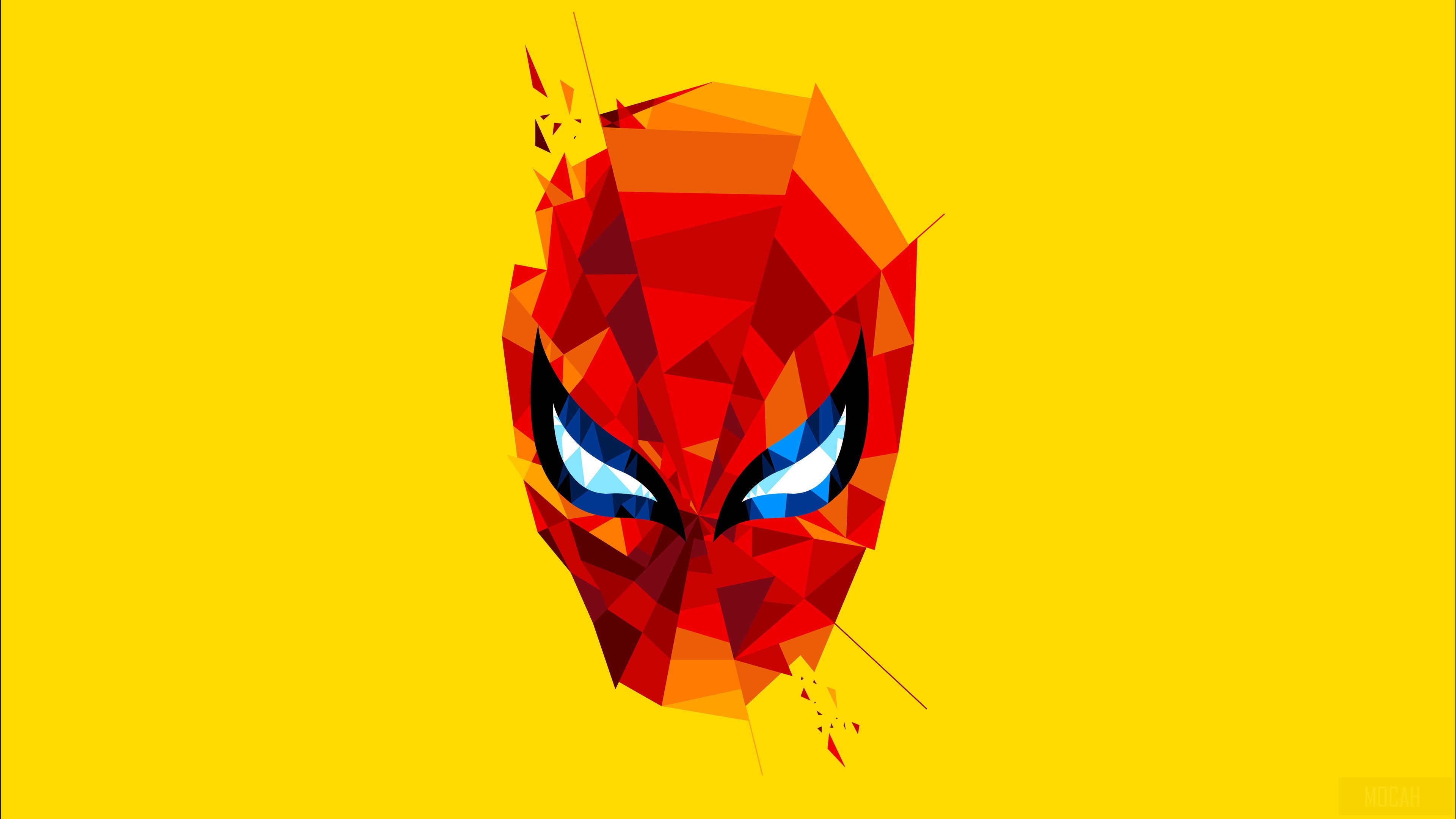 Spiderman Mask Artwork 4K HD Wallpaper