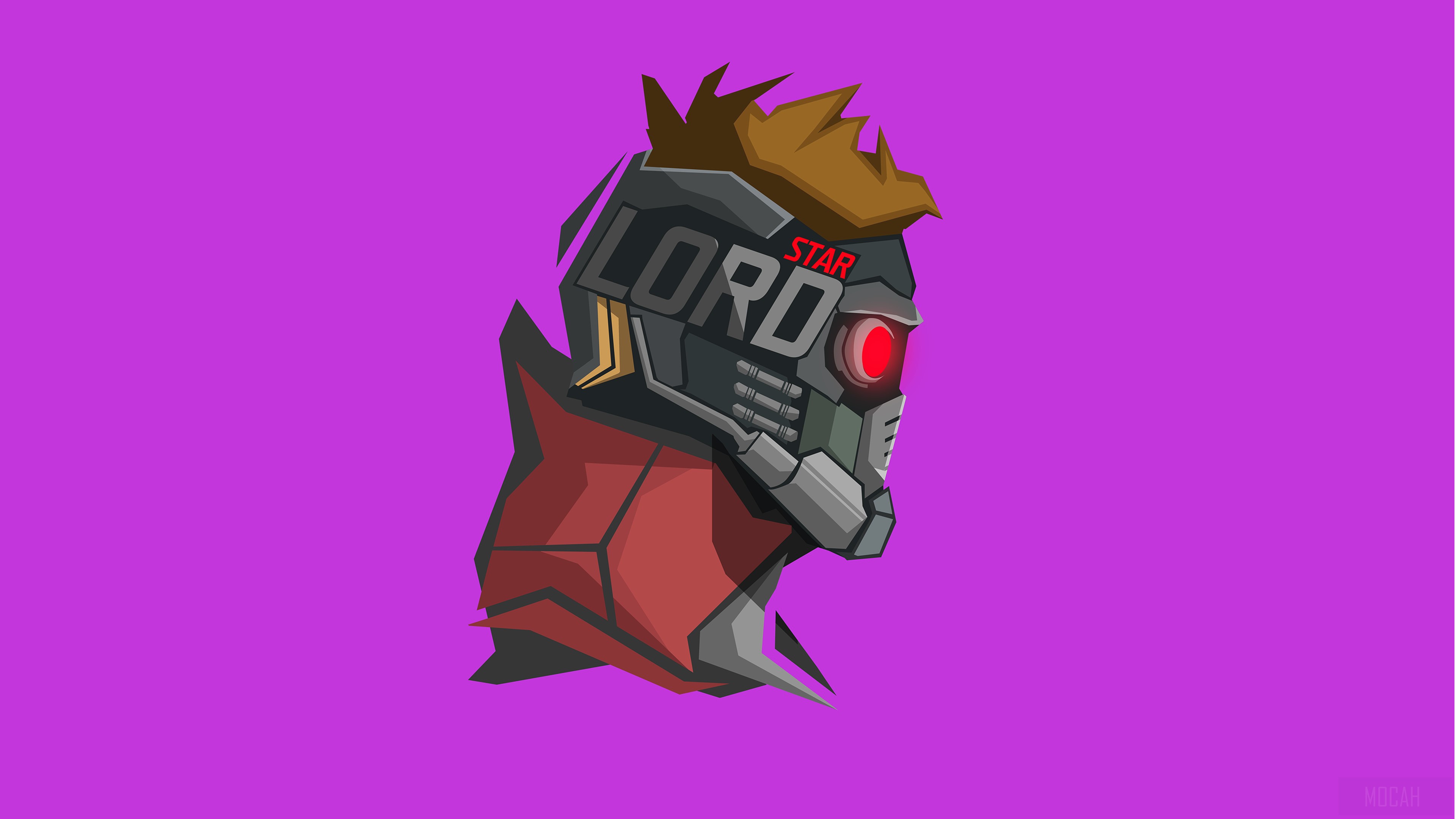 Star Lord from Guardians of the Galaxy Minimalism 4K HD Wallpaper