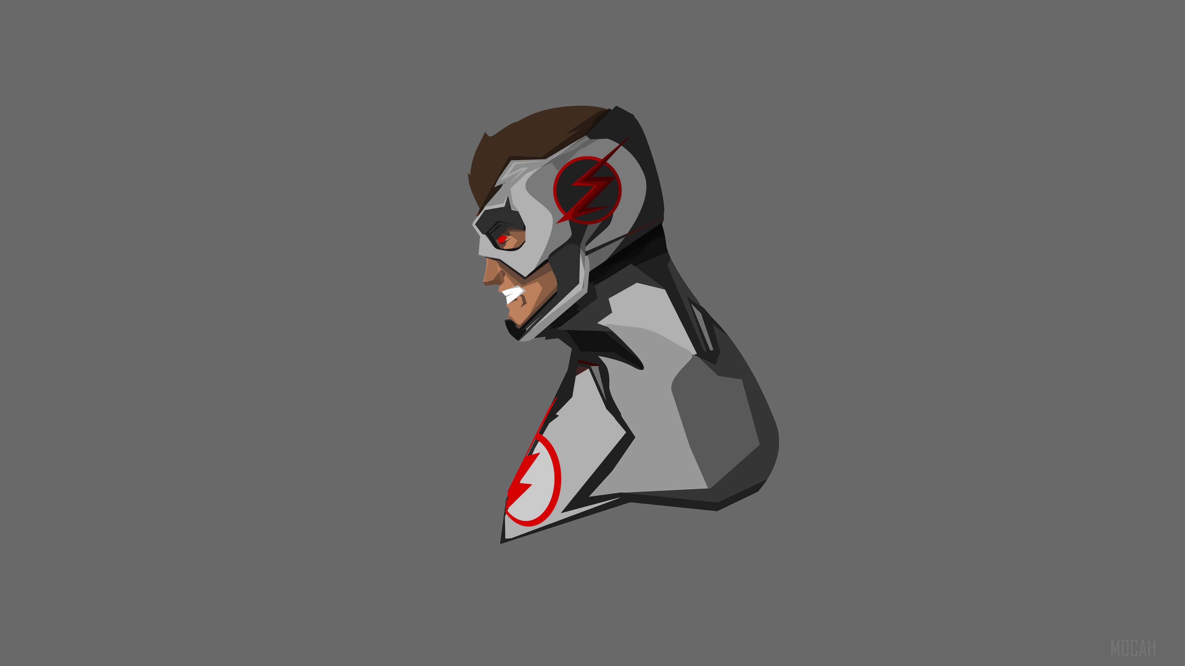 Kid Flash from DC Comics, Minimalist Art HD Wallpaper
