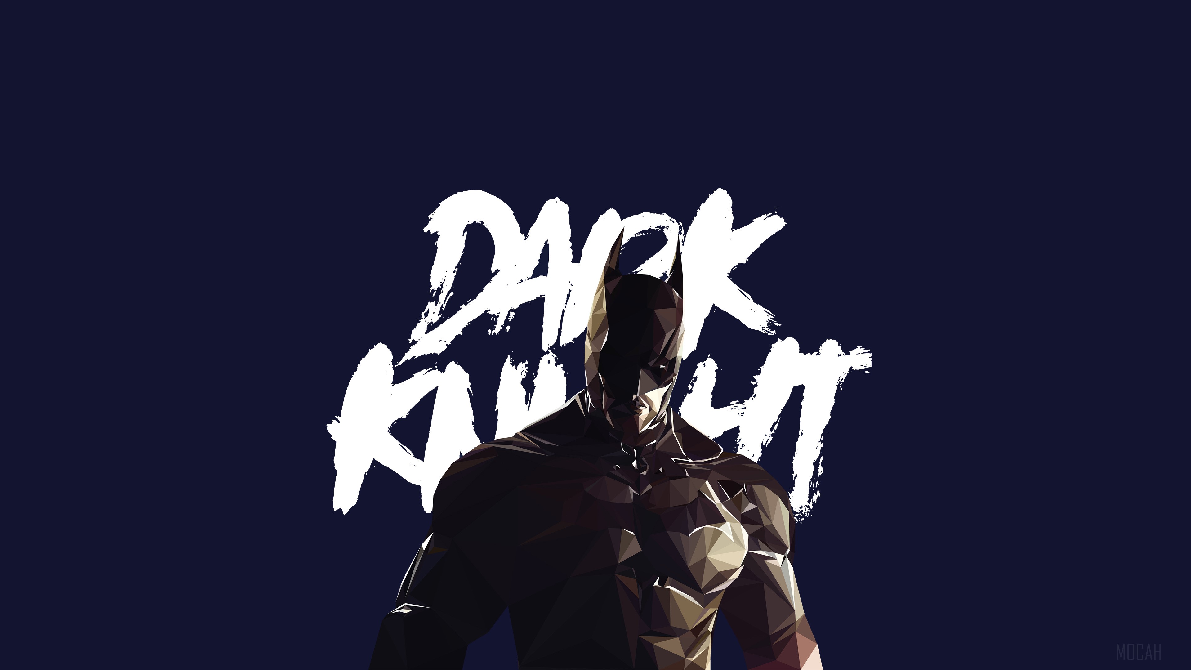 Batman from Dark Knight Low Poly 4K HD Wallpaper