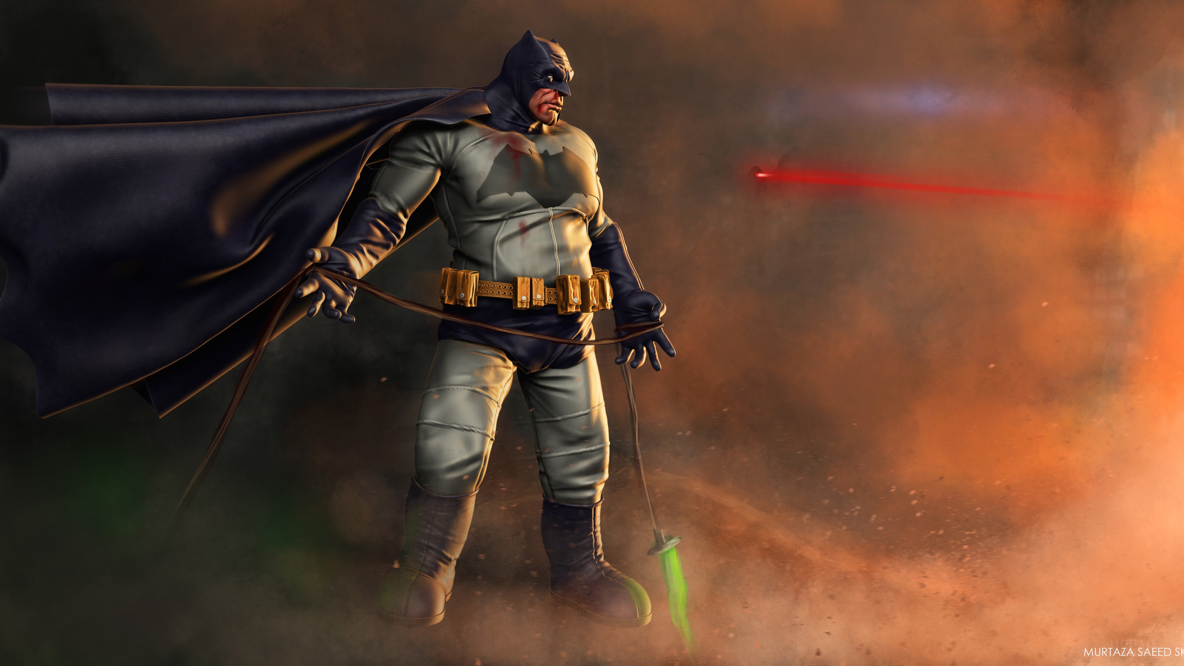 Batman from Dark Knight Art 4K HD Wallpaper