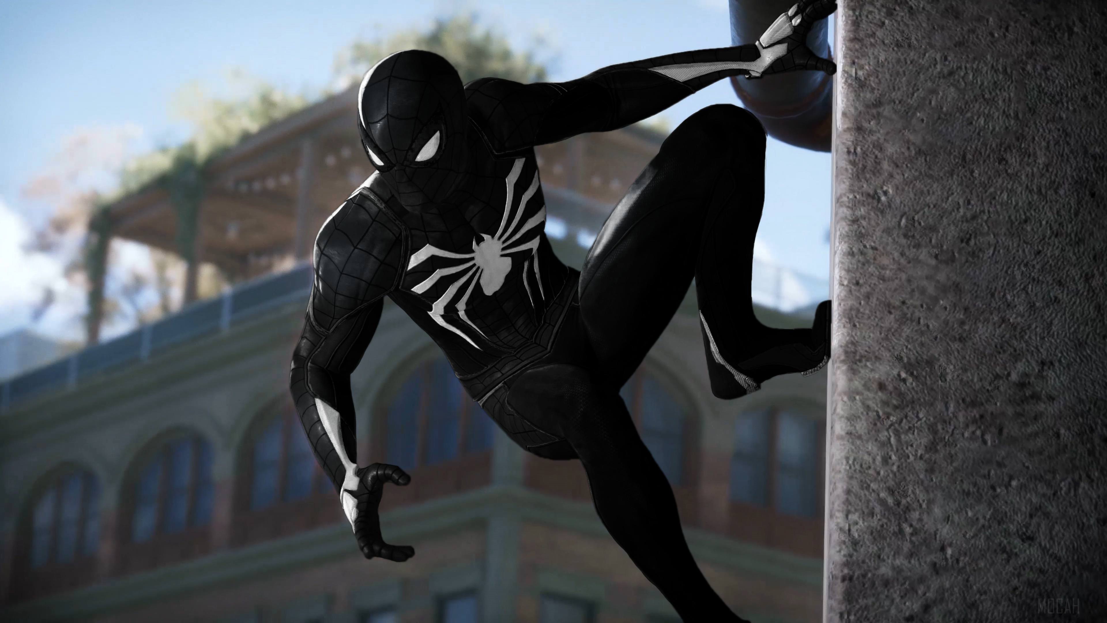 Spider-Man in the Black Suit 4K HD Wallpaper