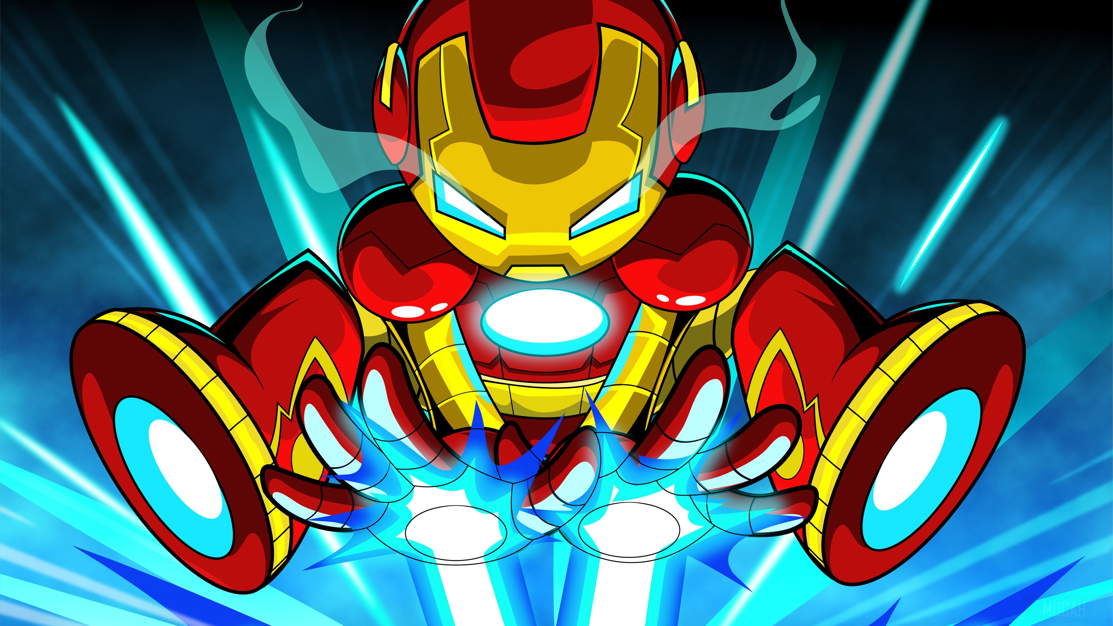 Iron Man Cartoon 4K HD Wallpaper