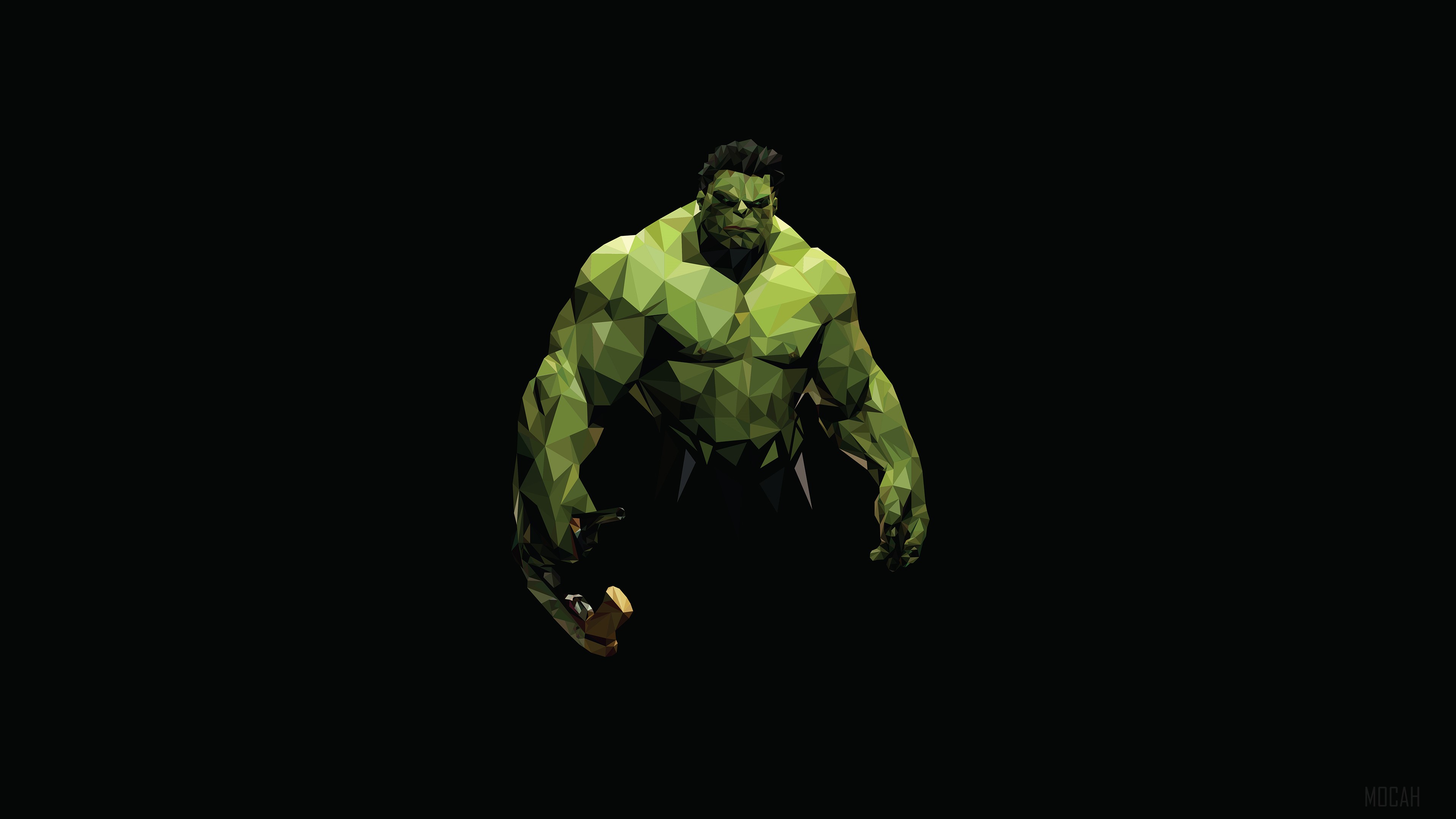 Hulk Polyart HD Wallpaper