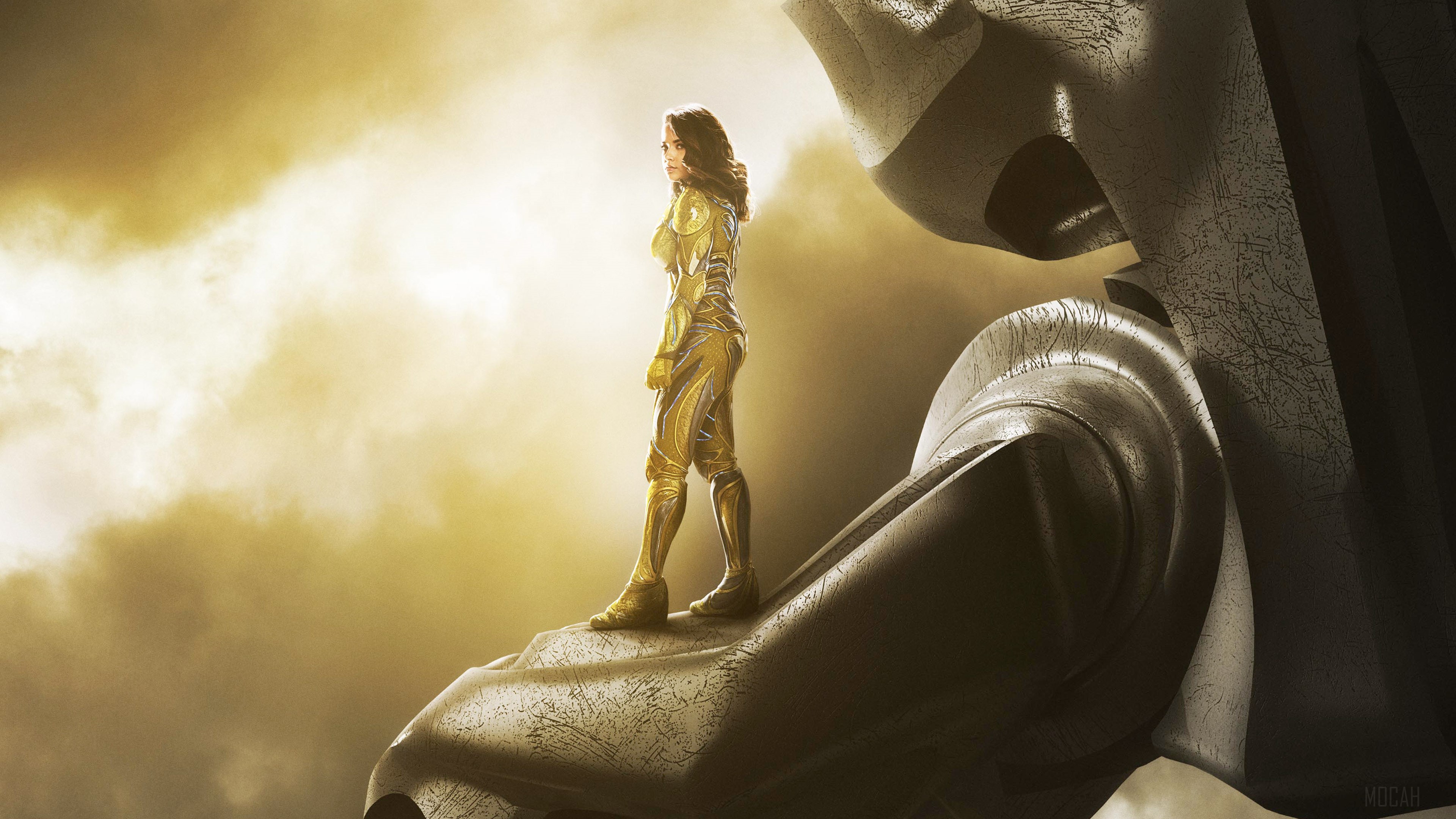 Yellow Ranger from Power Rangers 4K HD Wallpaper