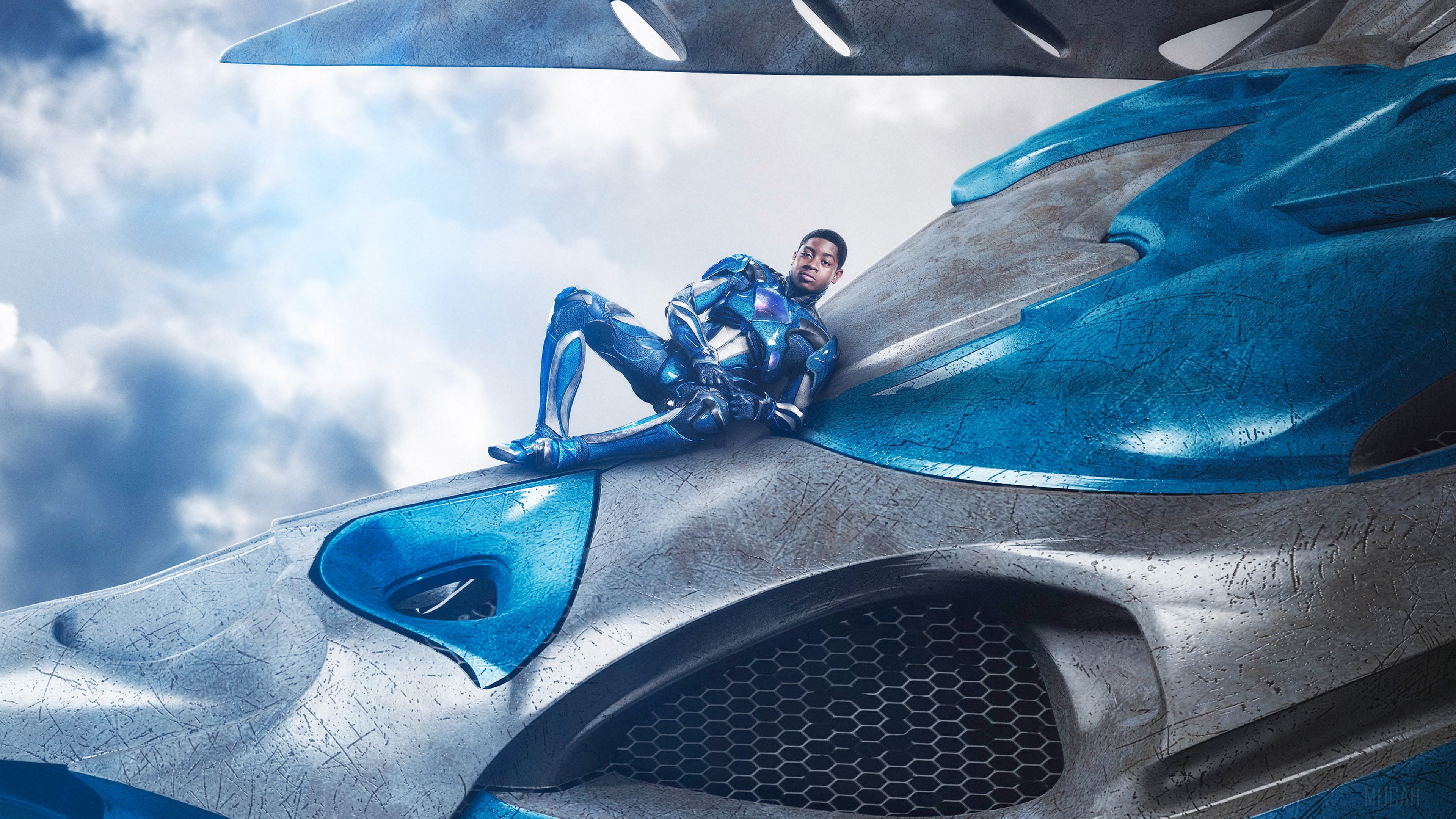 Billy Cranston as the Blue Ranger from Power Rangers (2017) 4K HD Wallpaper