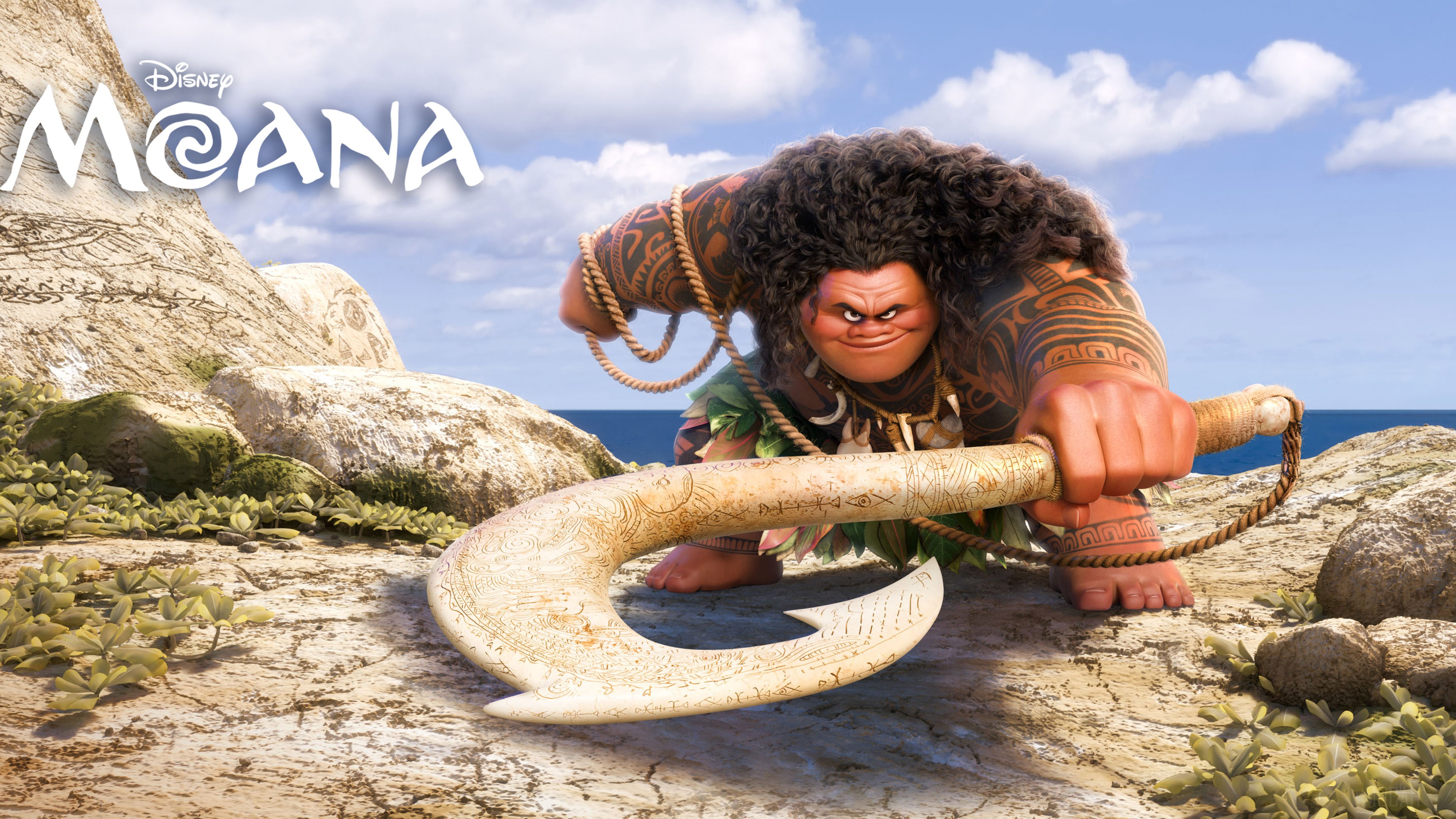 Maui from Moana 4K HD Wallpaper