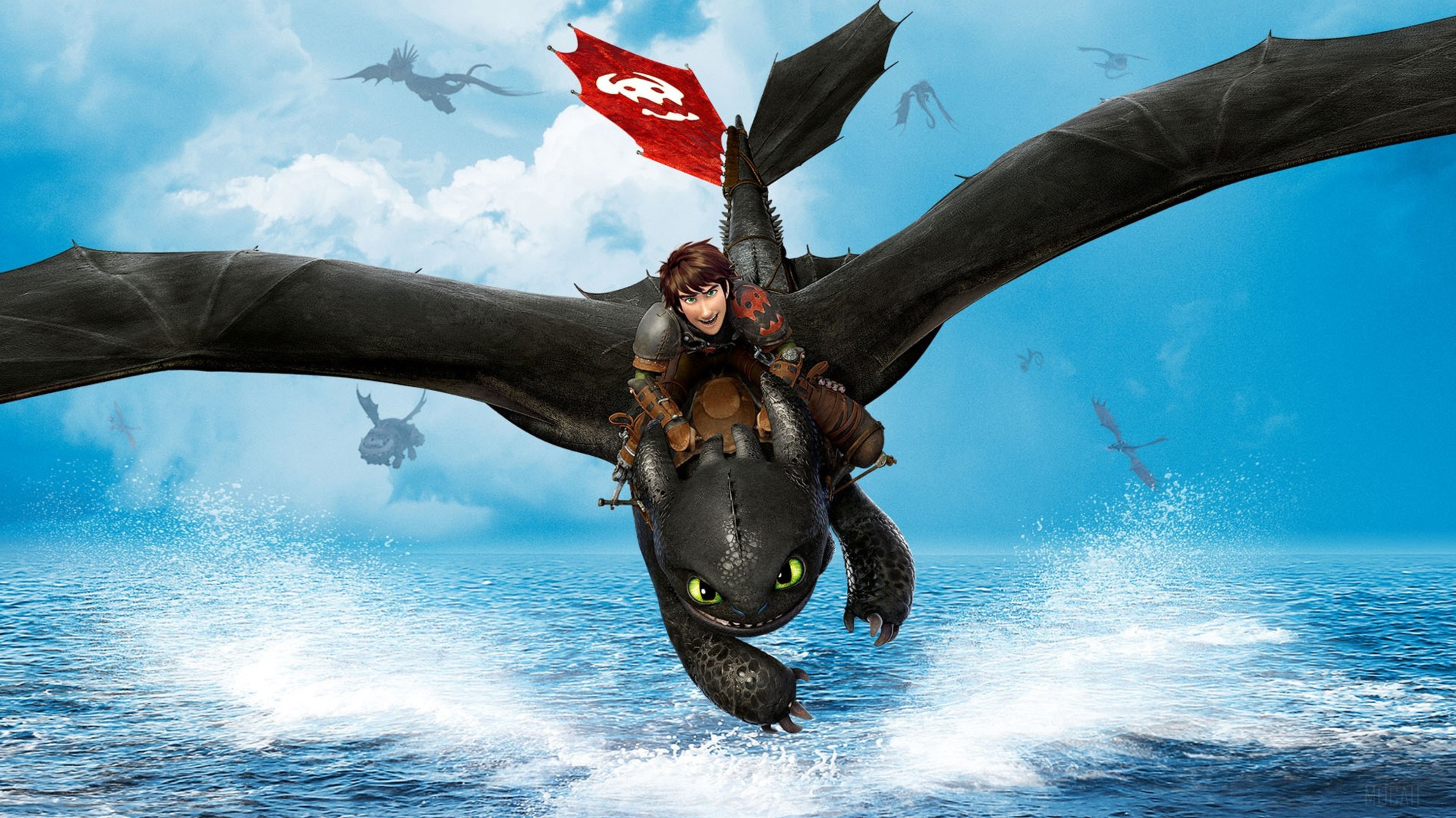 Hiccup and Toothless from How to Train Your Dragon 4K HD Wallpaper