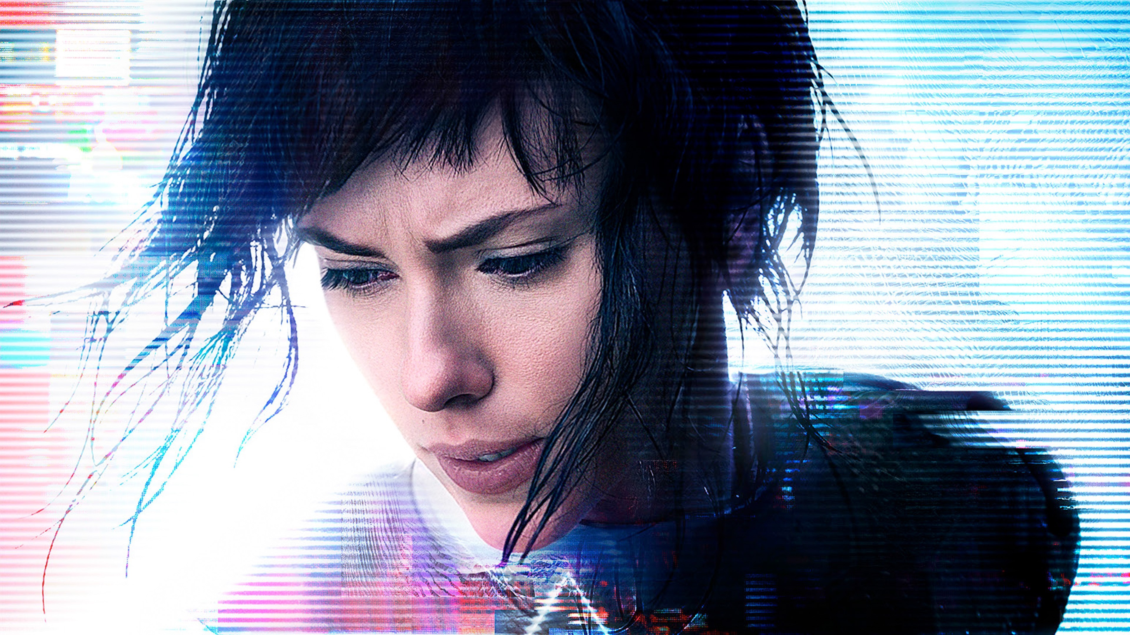 Scarlett Johansson in Ghost In The Shell 4K HD Wallpaper