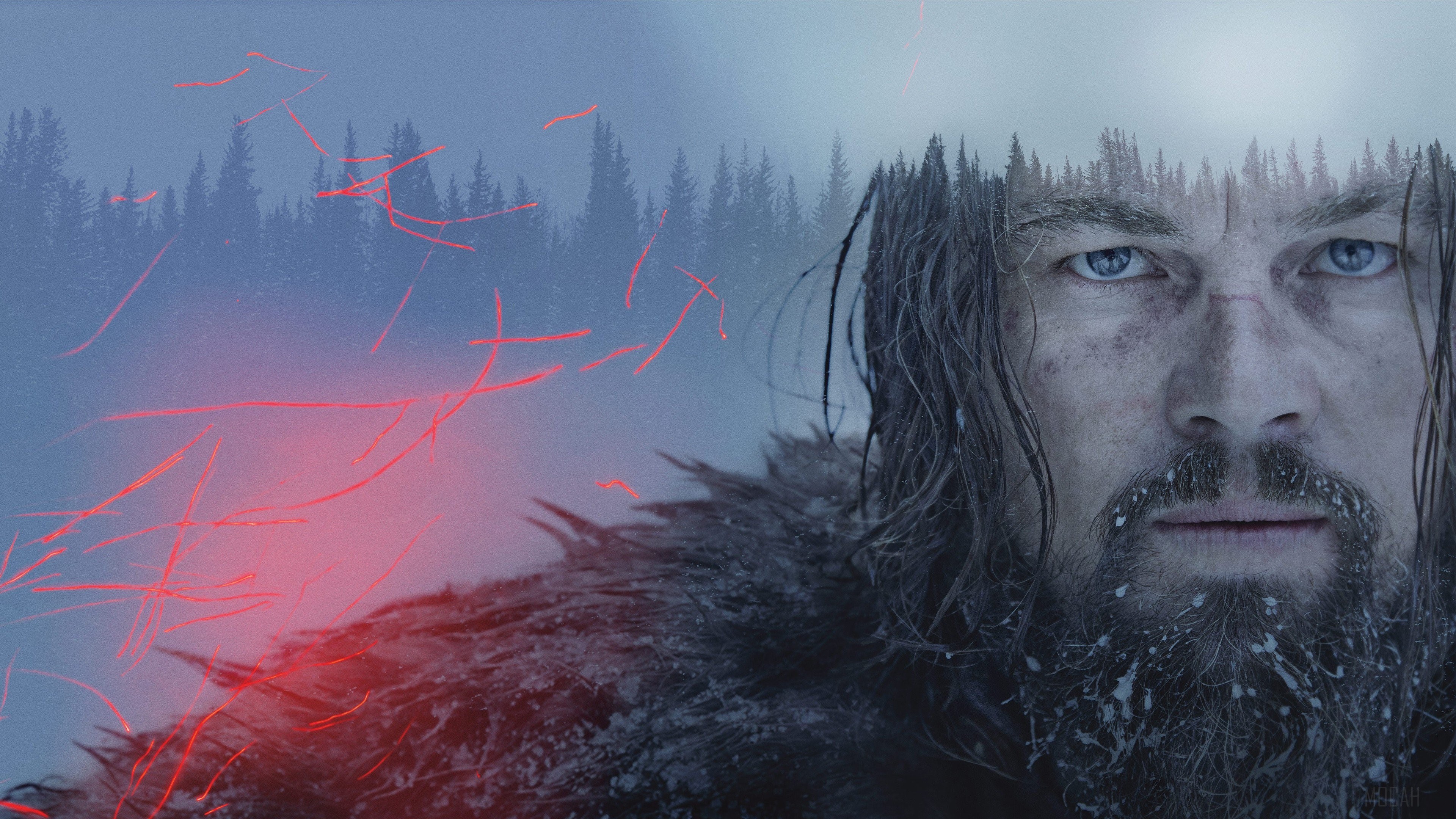 Leonardo DiCaprio in The Revenant 4K HD Wallpaper