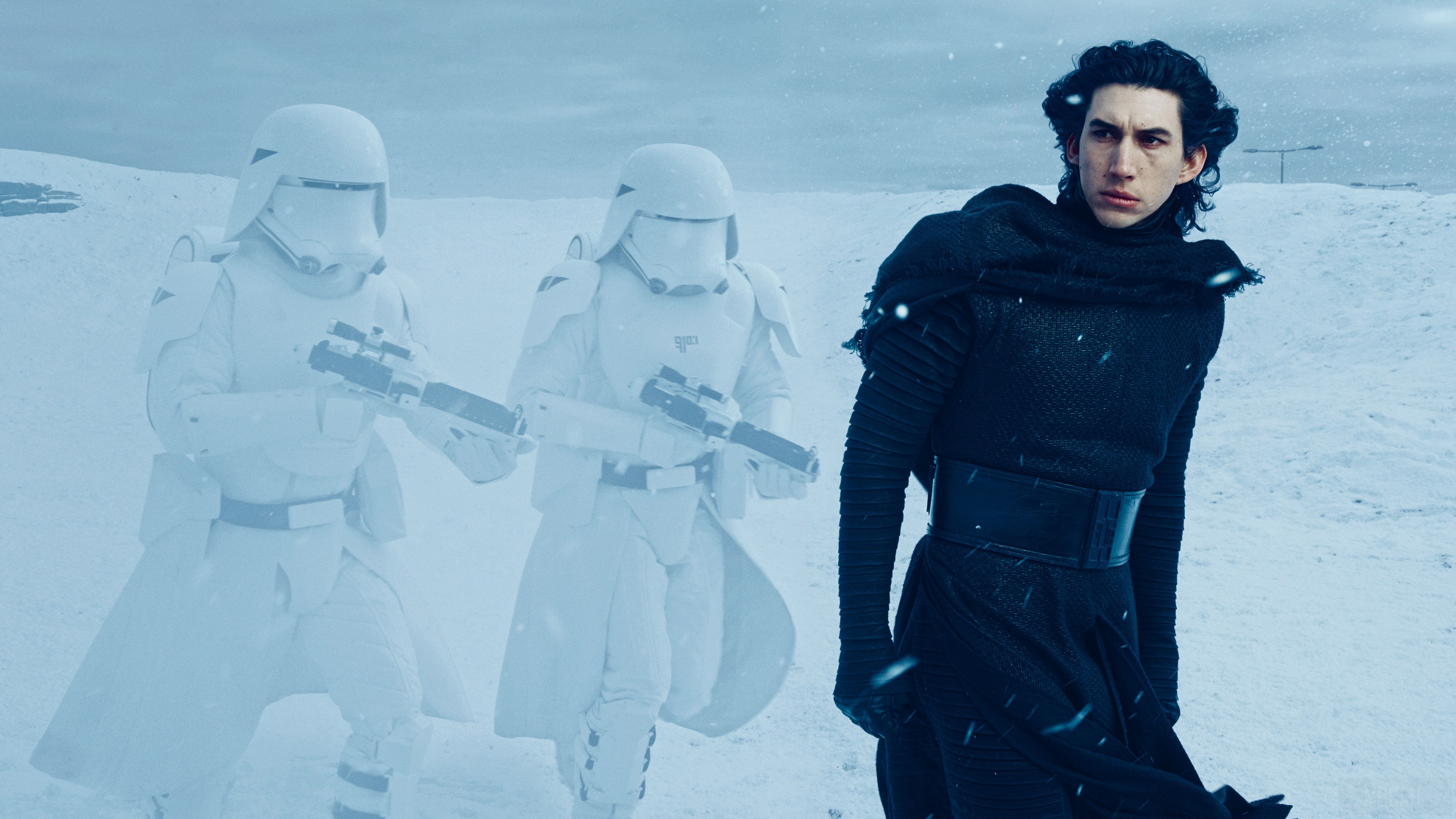Kylo Ren and Stormtroopers from Star Wars 4K HD Wallpaper