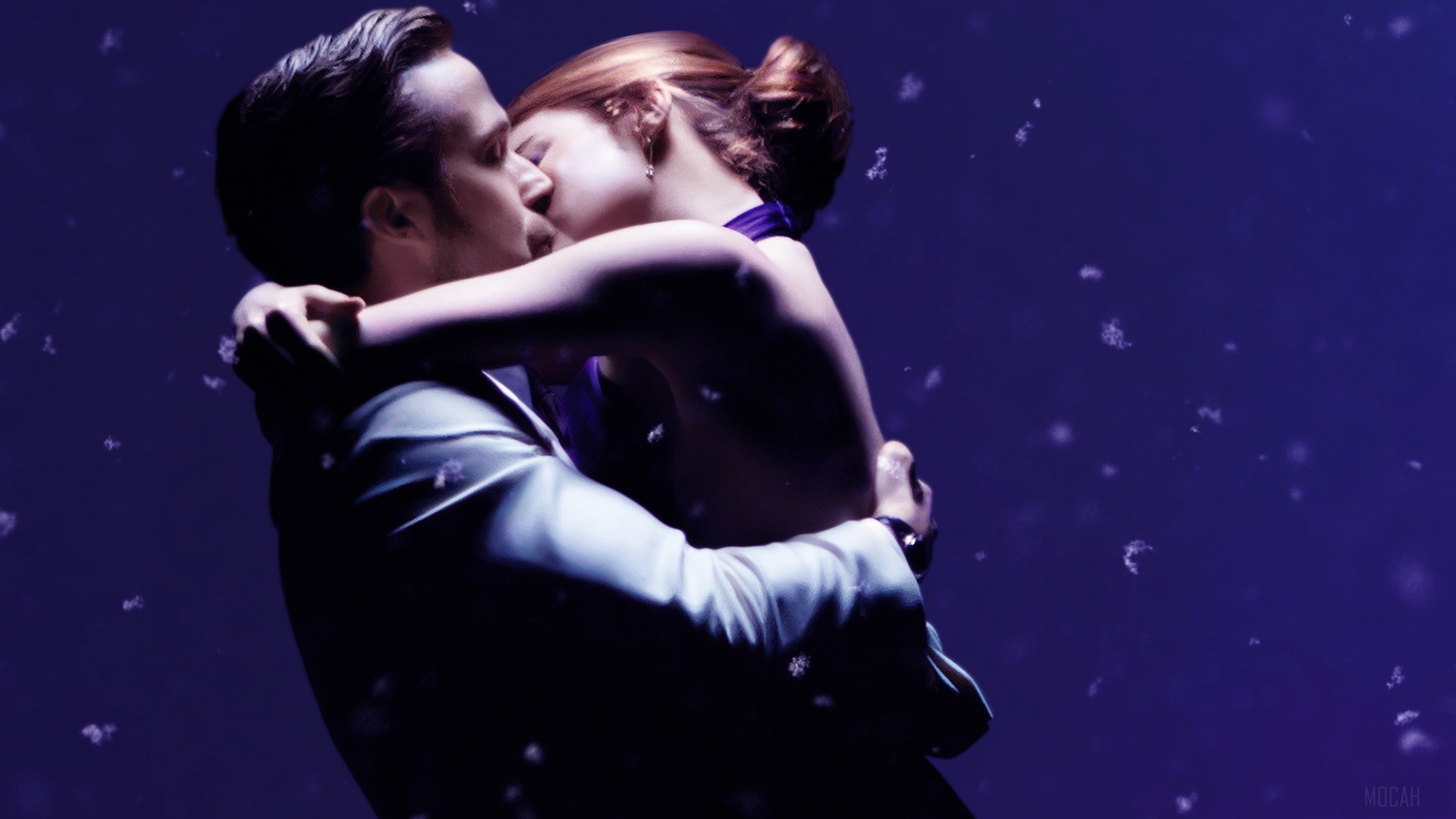 Emma Stone and Ryan Gosling from La La Land 4K HD Wallpaper