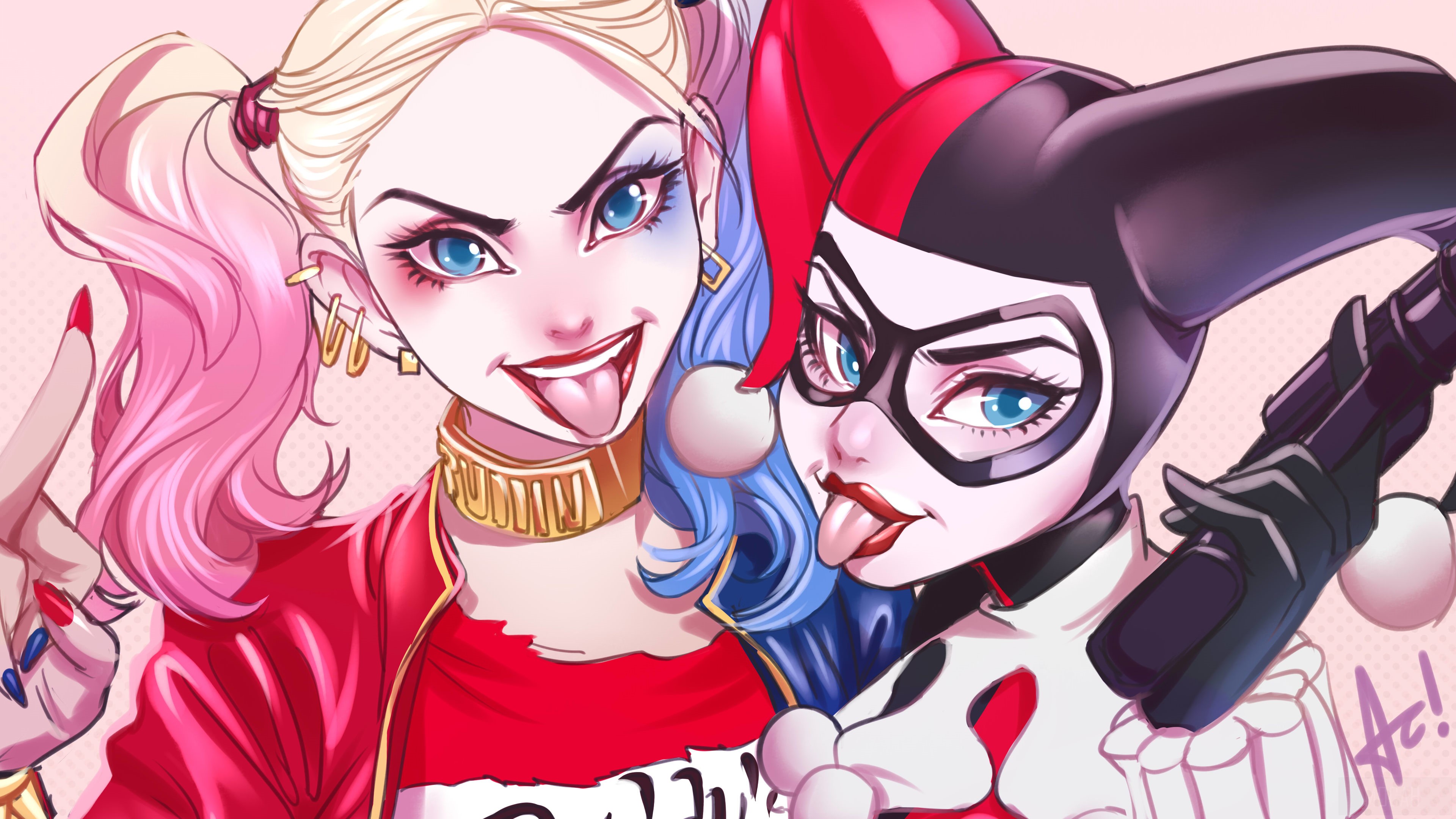 Artwork of Harley Quinn 4K HD Wallpaper