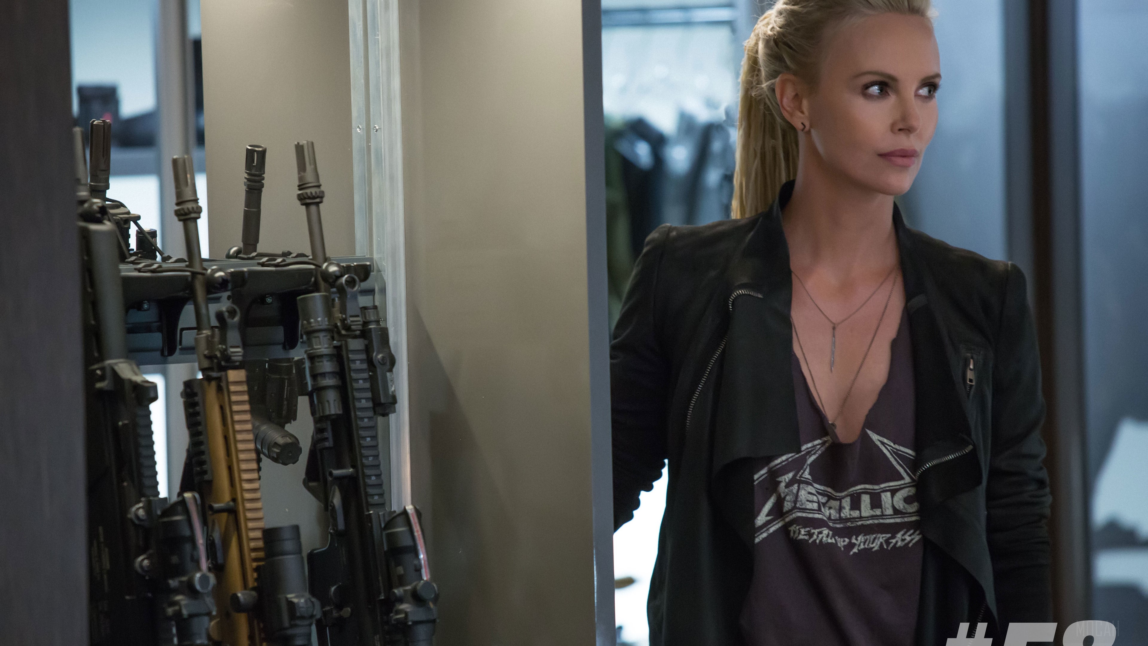 Charlize Theron from Fast 8 4K HD Wallpaper