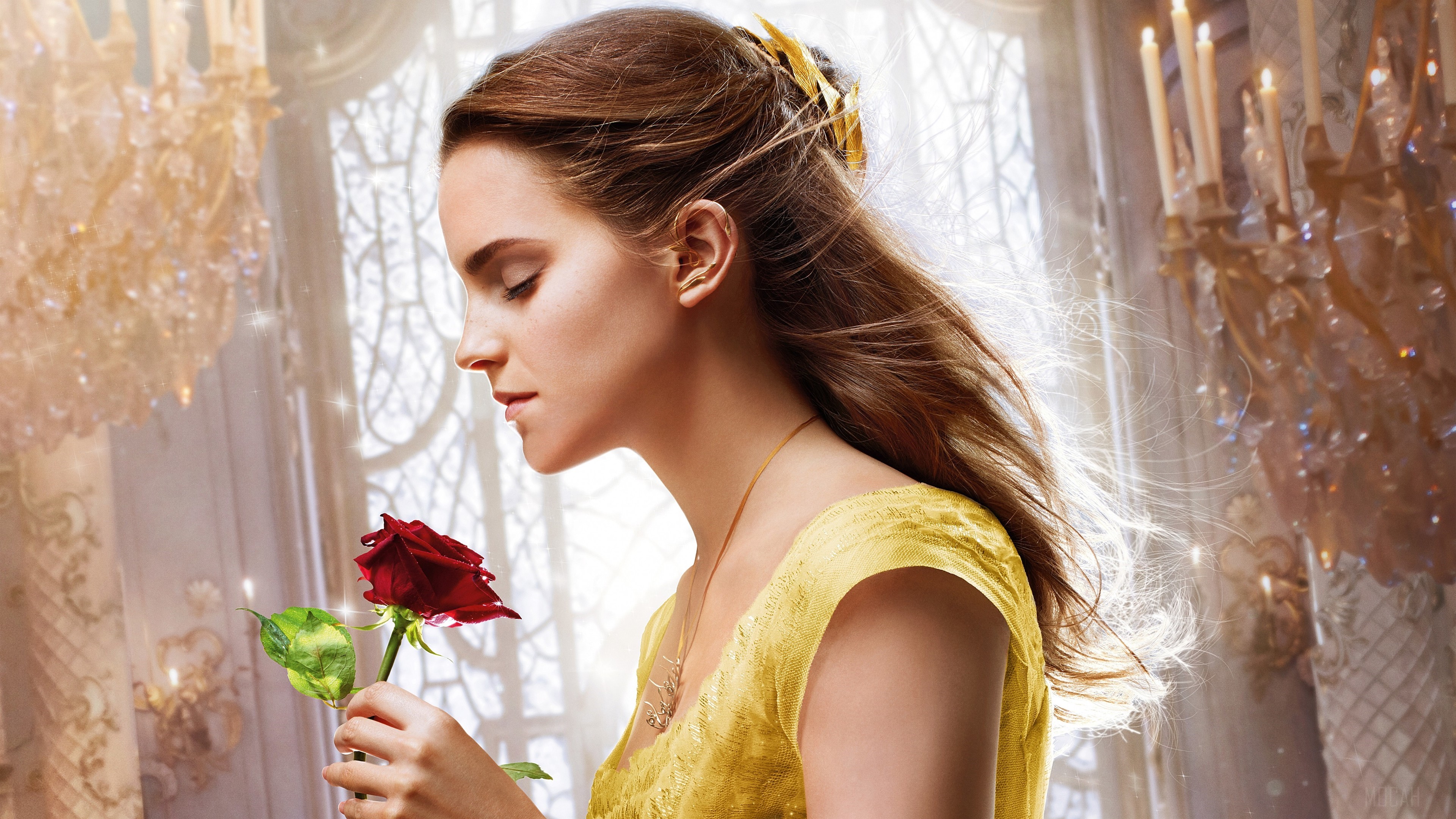 Emma Watson as Belle from Beauty and the Beast 4K HD Wallpaper