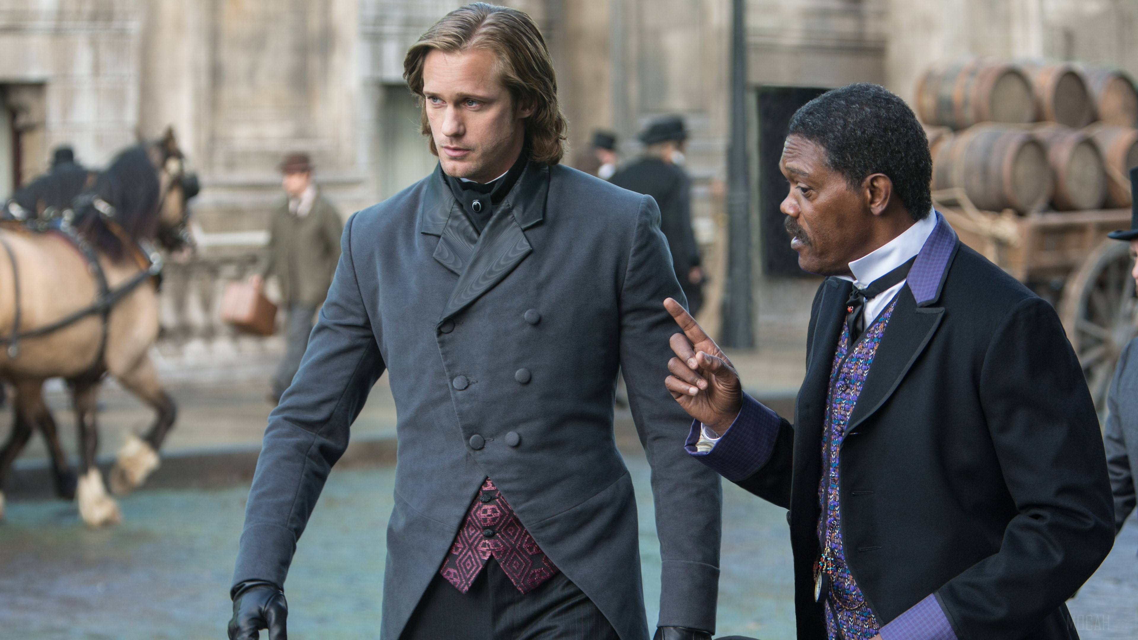 Alexander Skarsgard and Samuel L. Jackson from The Legend of Tarzan HD Wallpaper