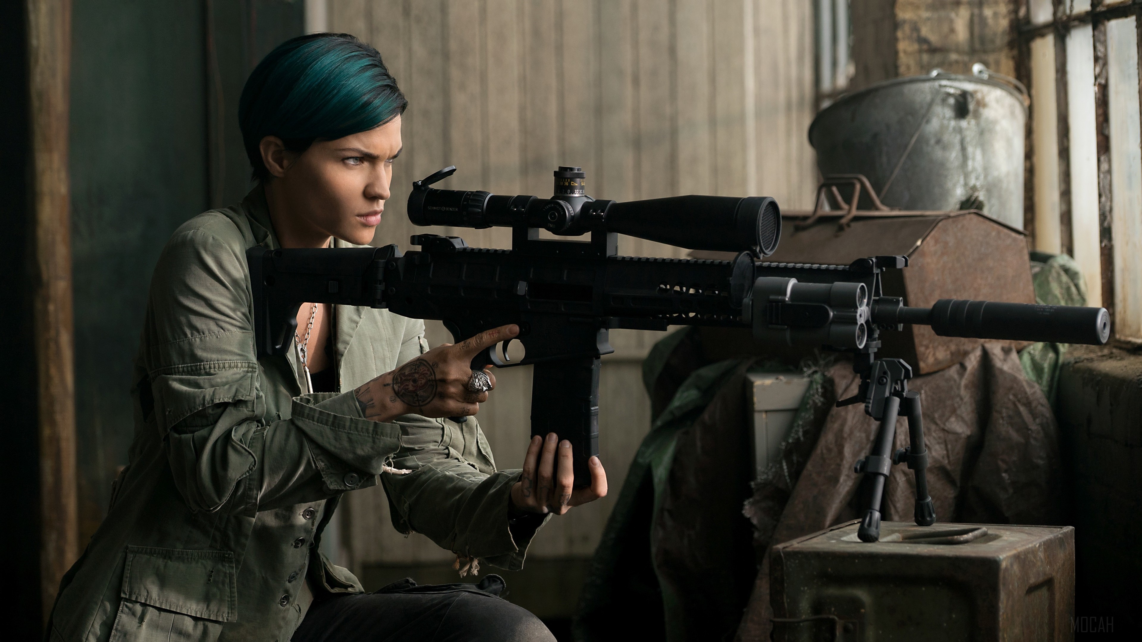 Ruby Rose from XXX Return of Xander Cage aiming a sniper rifle HD Wallpaper