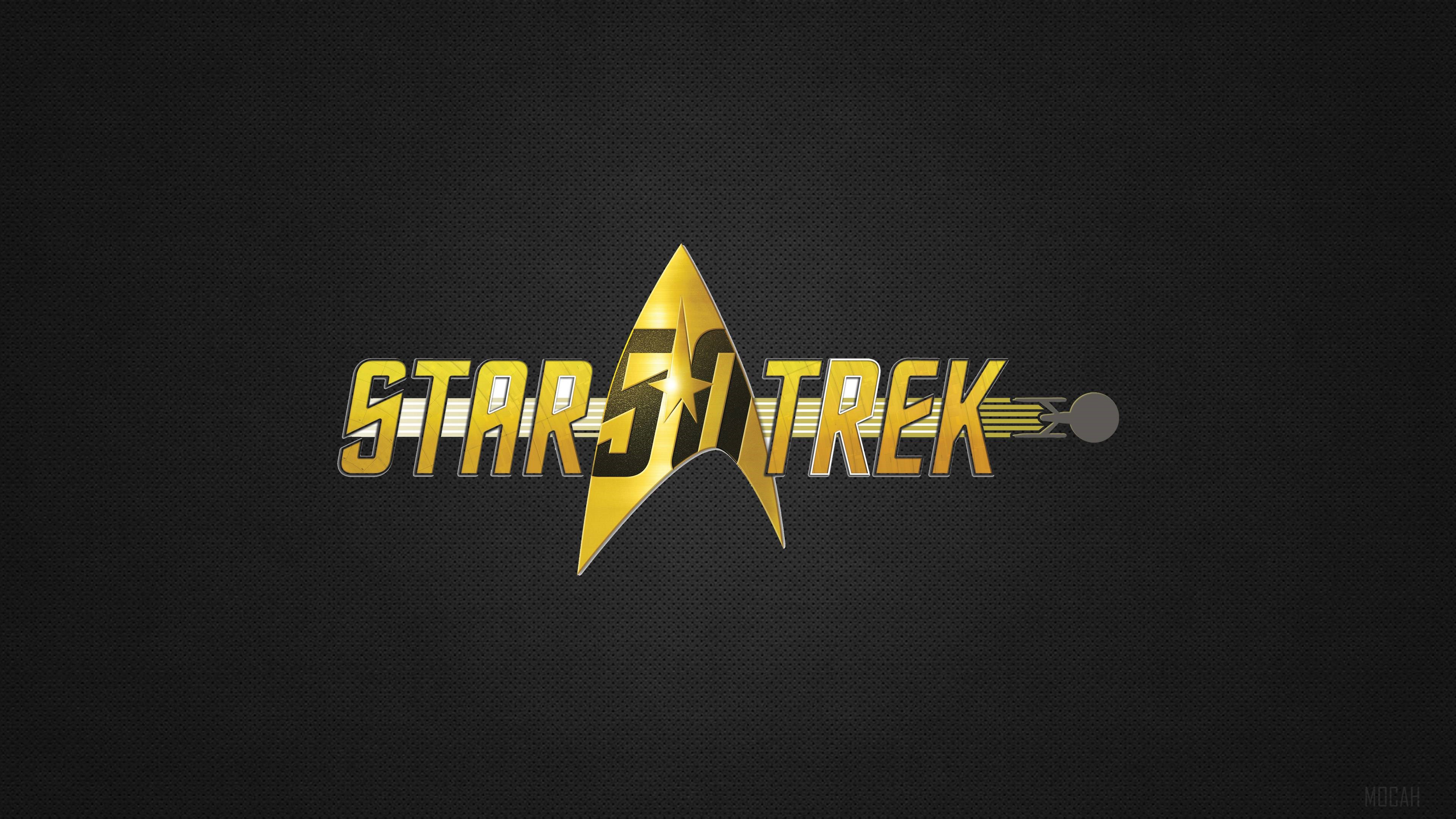 Star Trek 50th Anniversary Logo 4K HD Wallpaper