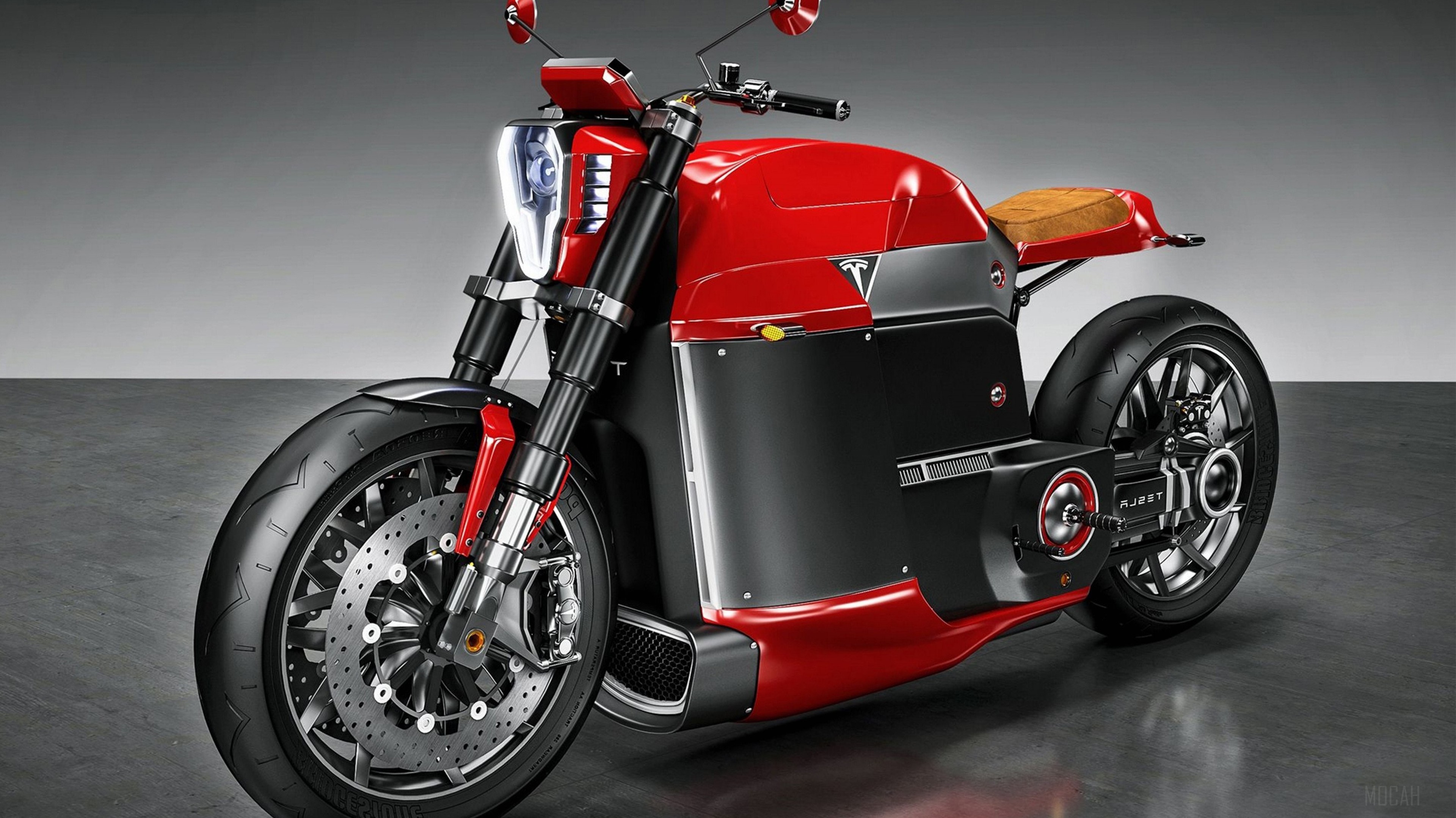 Tesla Electric Motorcycle HD Wallpaper