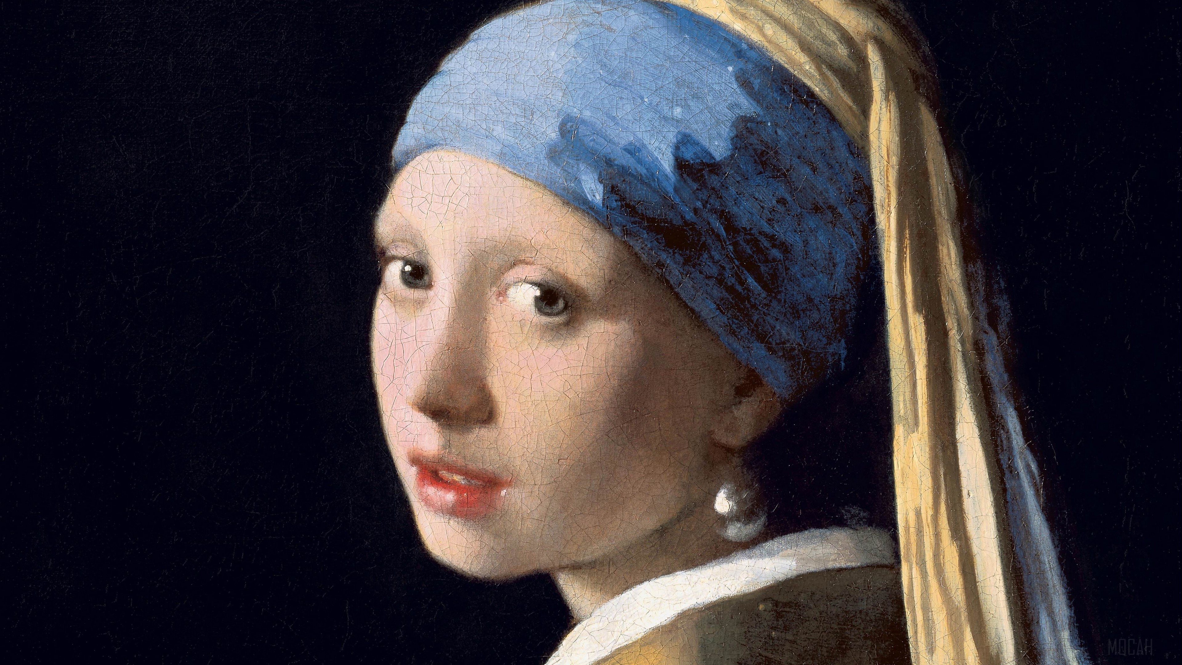 Girl with a Pearl Earring by Johannes Vermeer HD Wallpaper