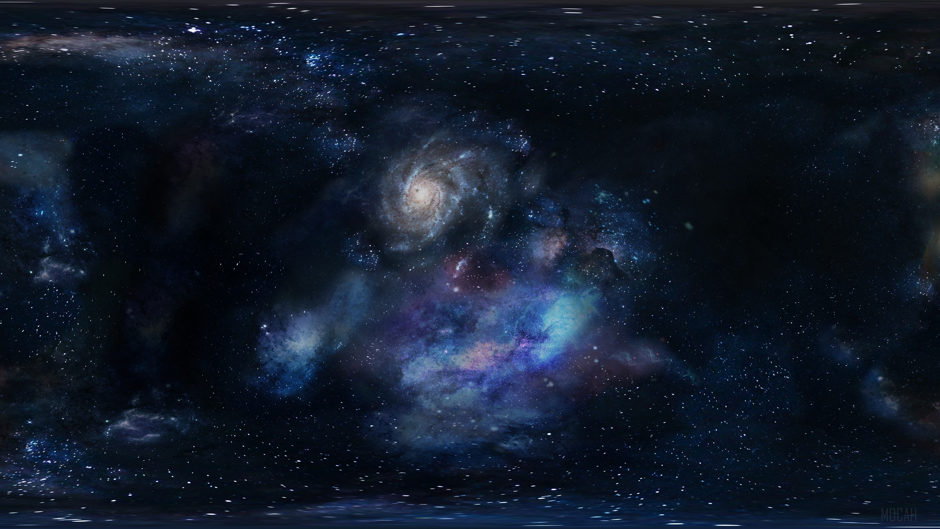 Galaxy and Stars 4K HD Wallpaper