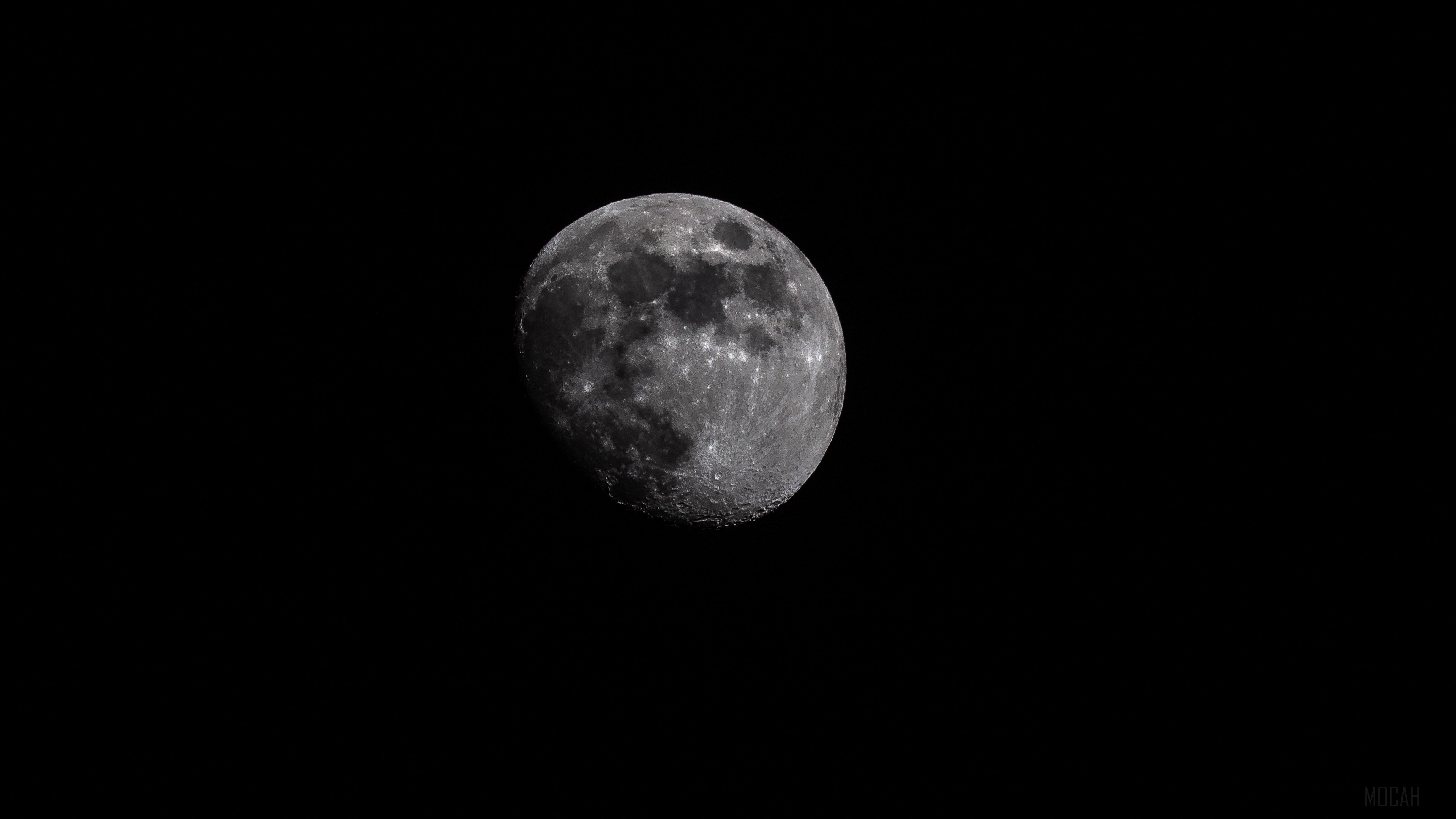 The Moon in Space 4K HD Wallpaper