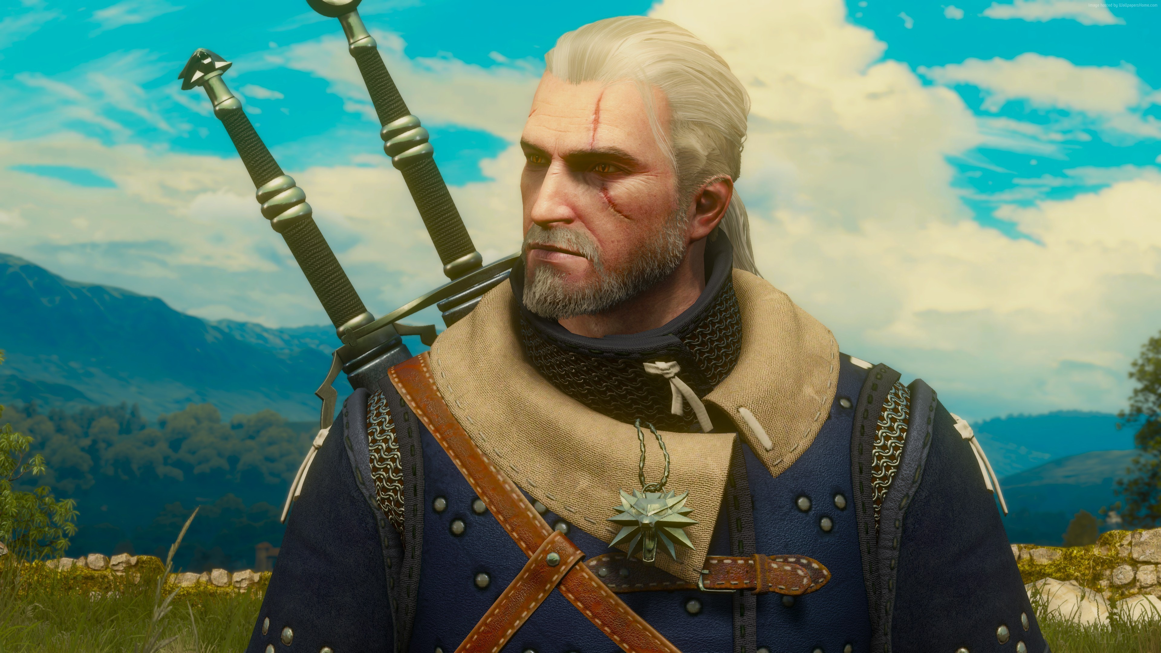 Geralt of Rivia from The Witcher 3 in 4K HD Wallpaper