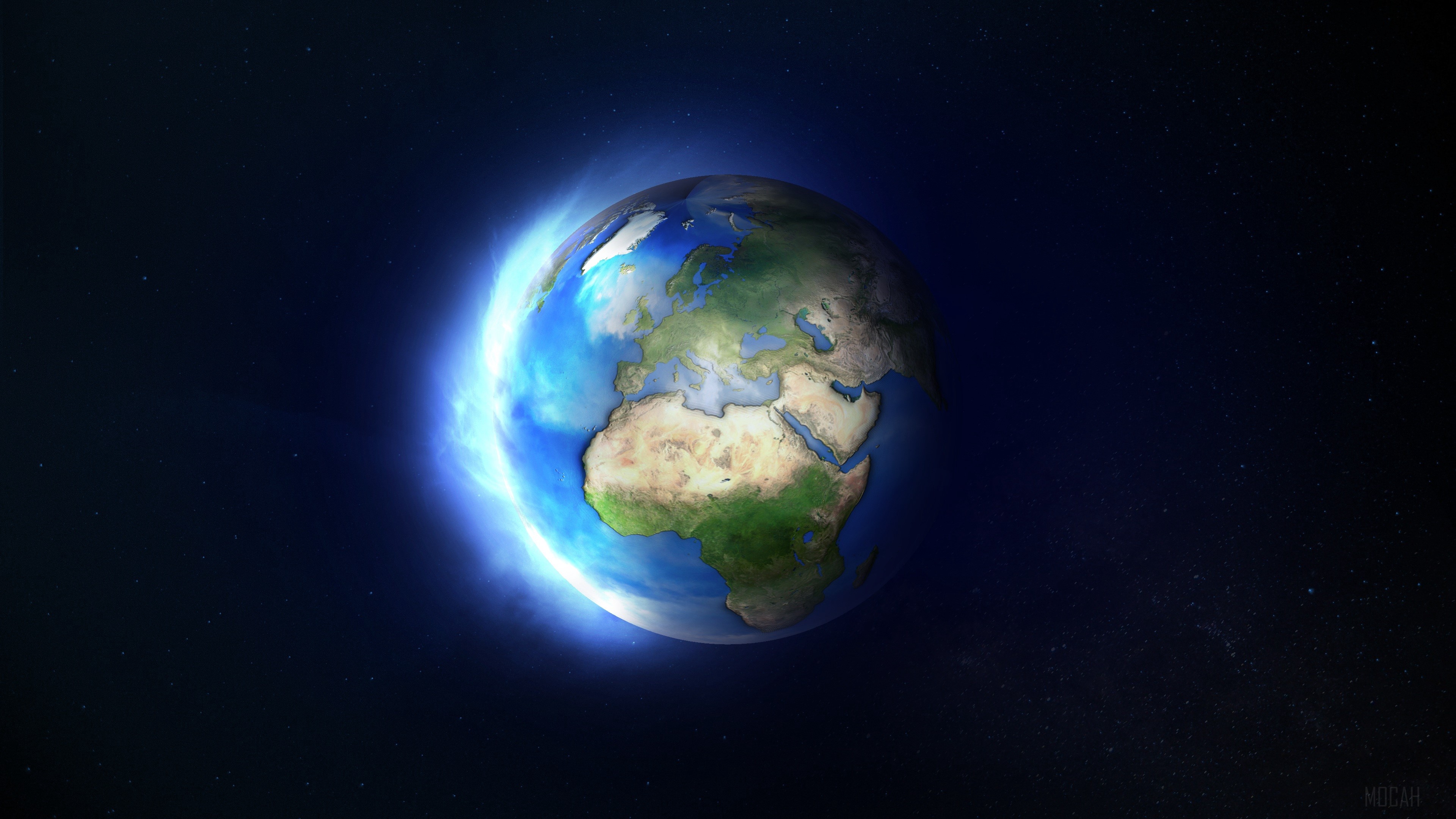 Earth in space 4K HD Wallpaper
